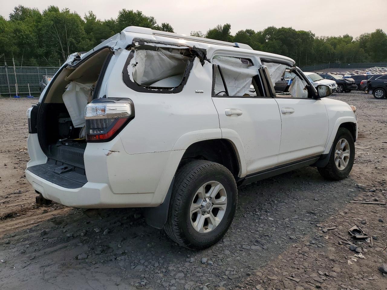 2015 Toyota 4runner Sr5 White vin: JTEBU5JRXF5236895