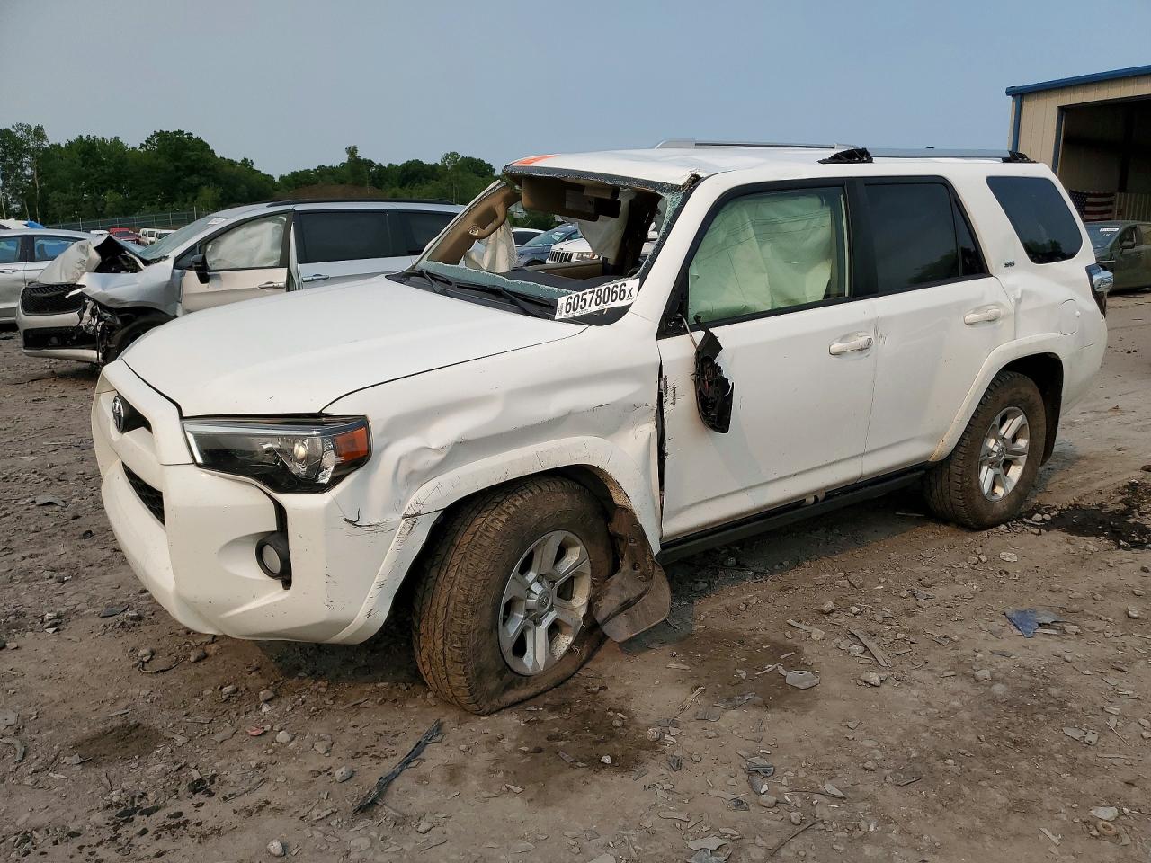 2015 Toyota 4runner Sr5 White vin: JTEBU5JRXF5236895