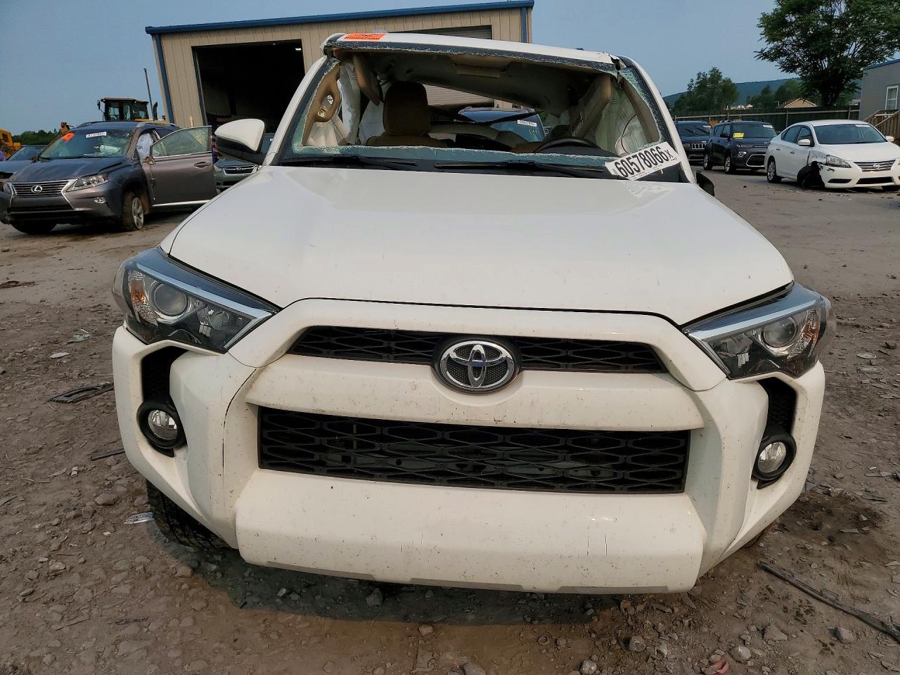 2015 Toyota 4runner Sr5 White vin: JTEBU5JRXF5236895