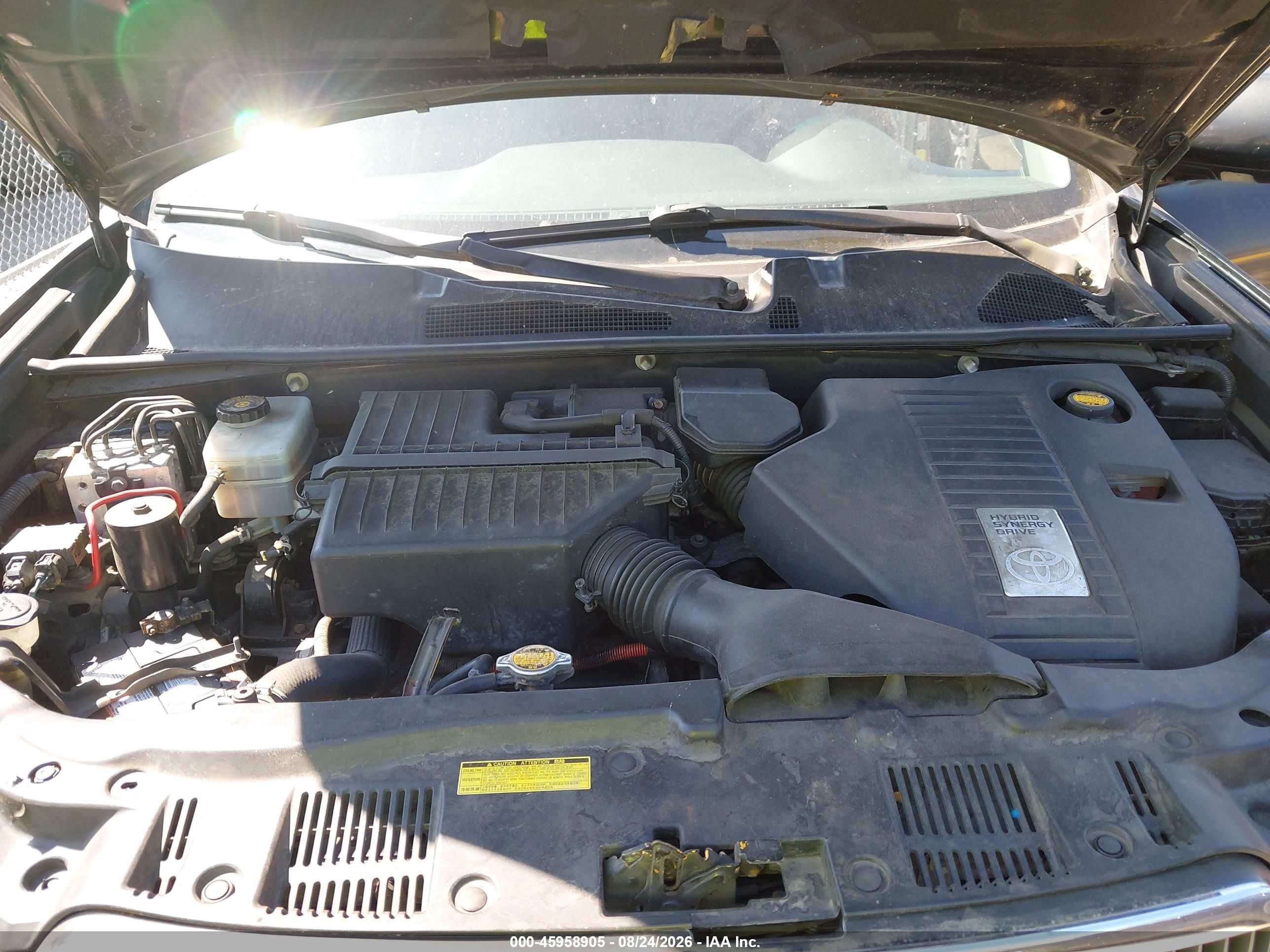 2010 Toyota Highlander Hybrid Base V6 Black vin: JTEBW3EH2A2046406