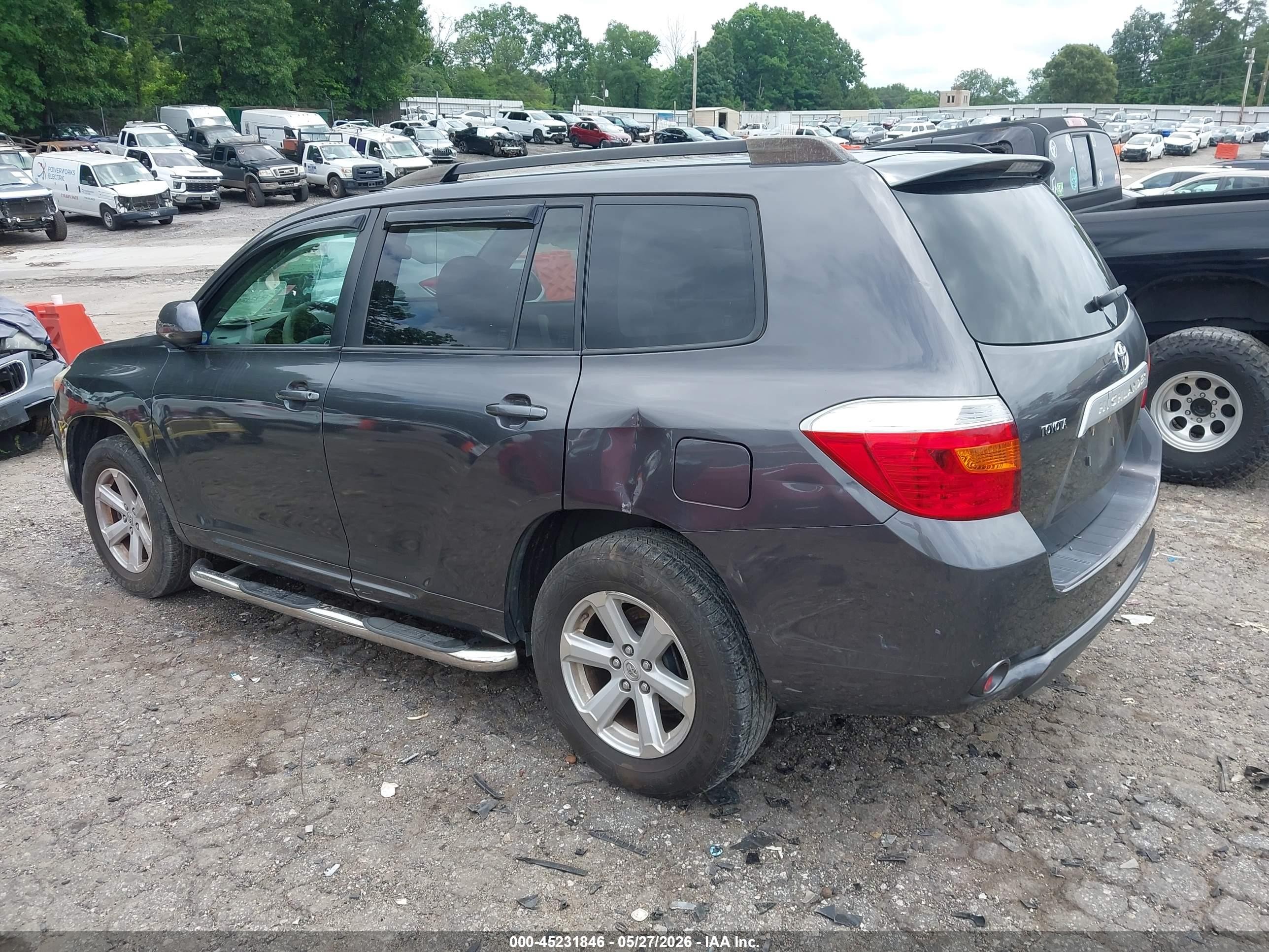 2009 Toyota Highlander Gray vin: JTEDA41A192003936