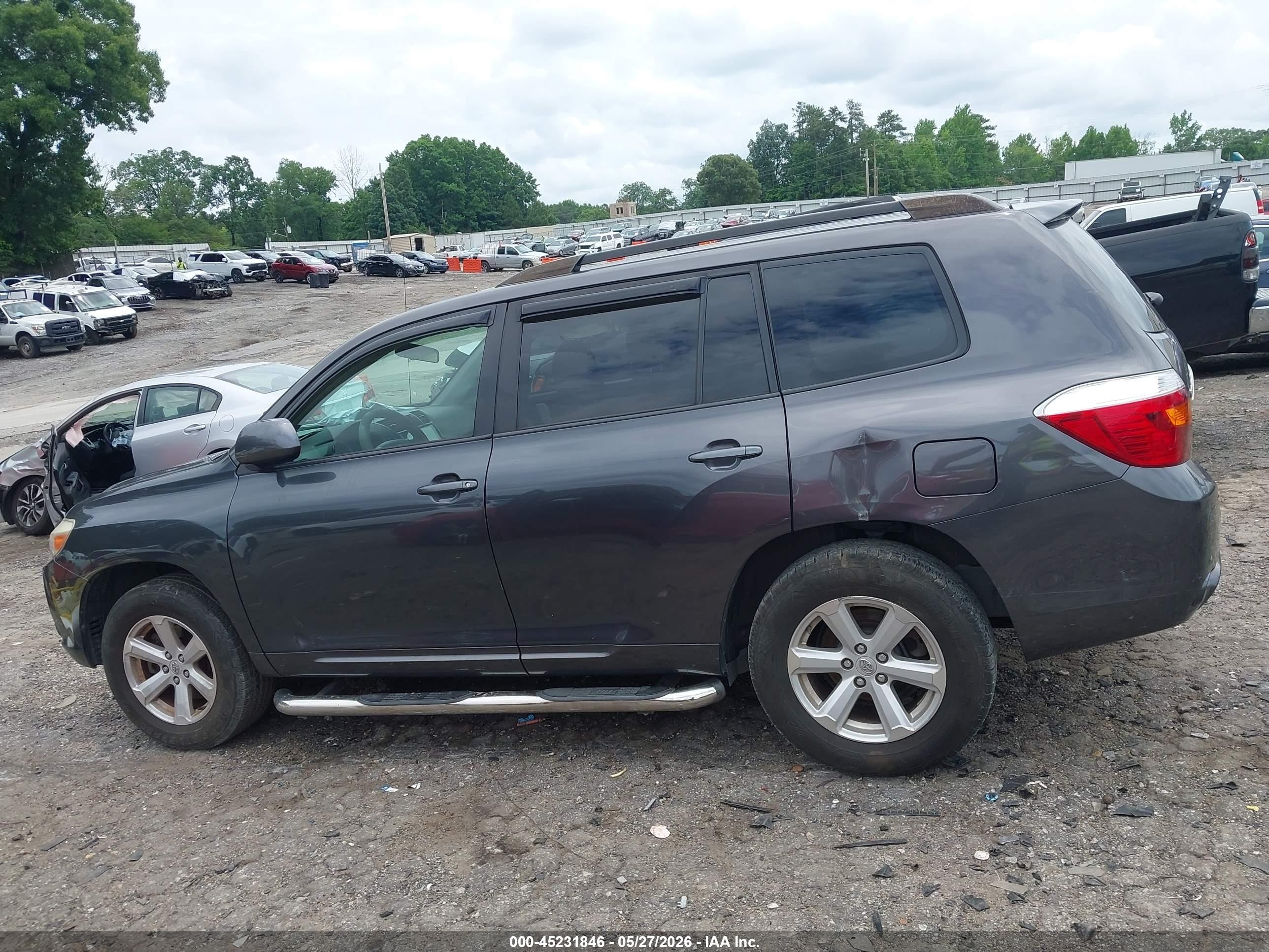 2009 Toyota Highlander Gray vin: JTEDA41A192003936