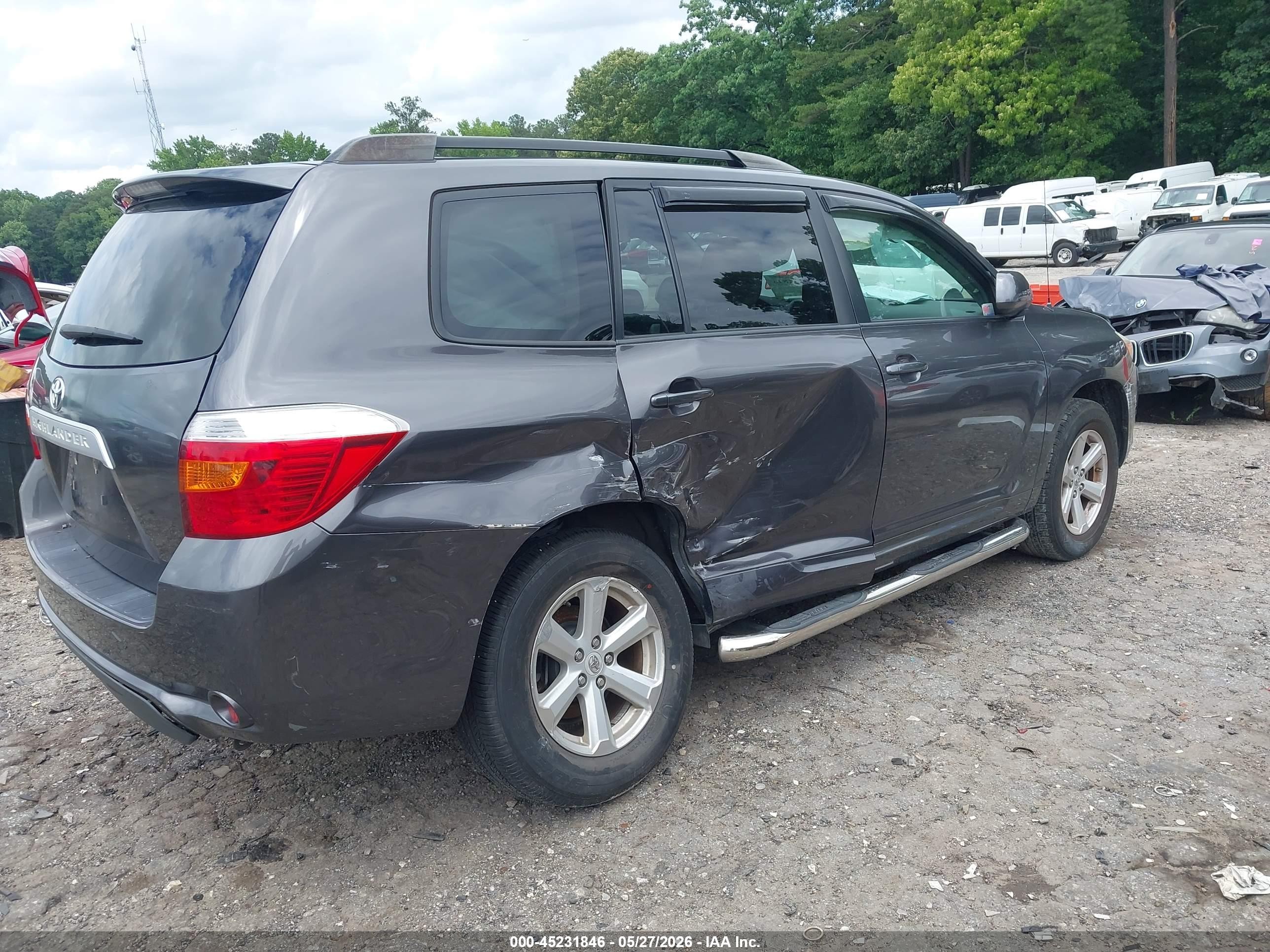 2009 Toyota Highlander Gray vin: JTEDA41A192003936