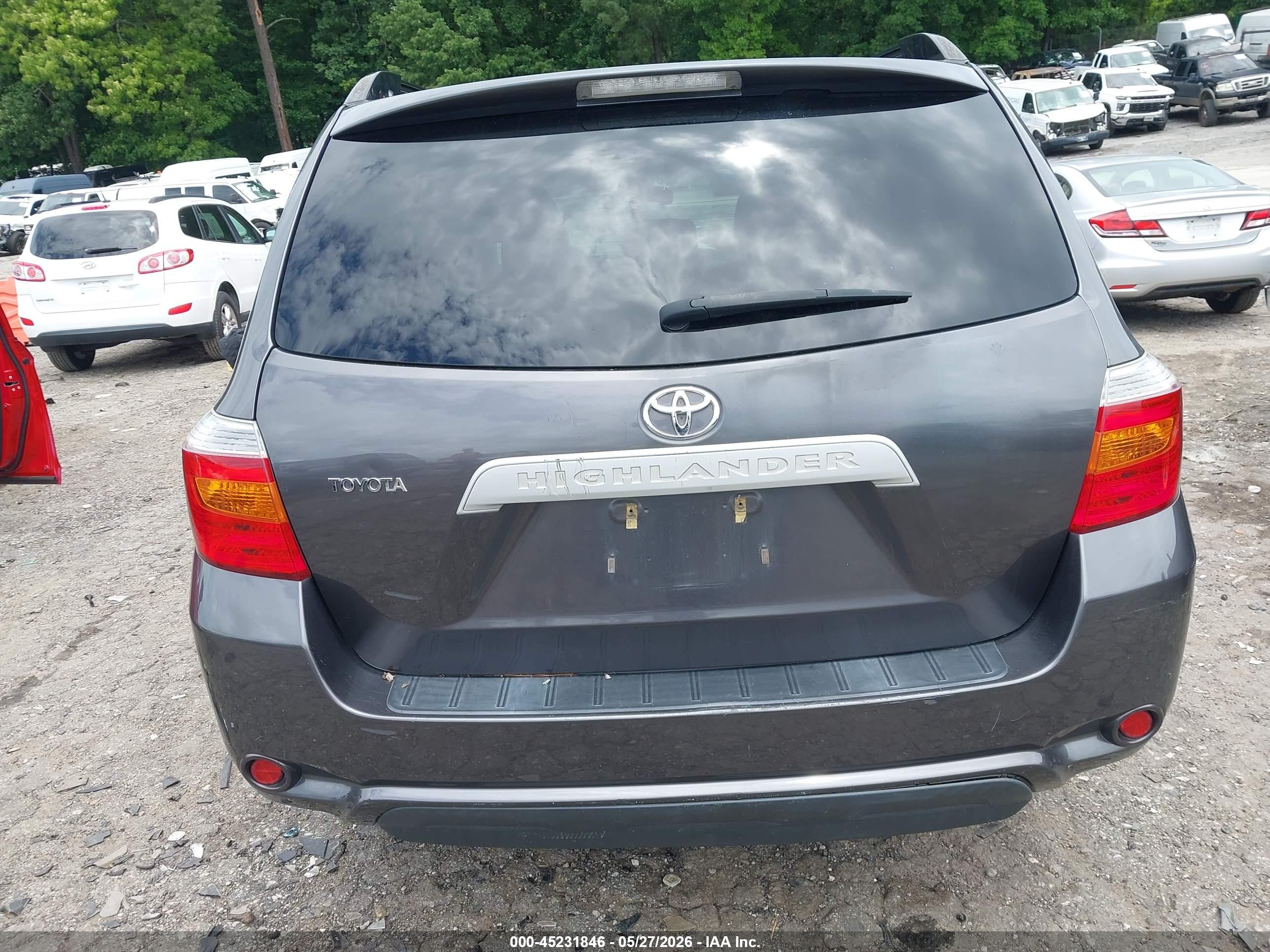 2009 Toyota Highlander Gray vin: JTEDA41A192003936