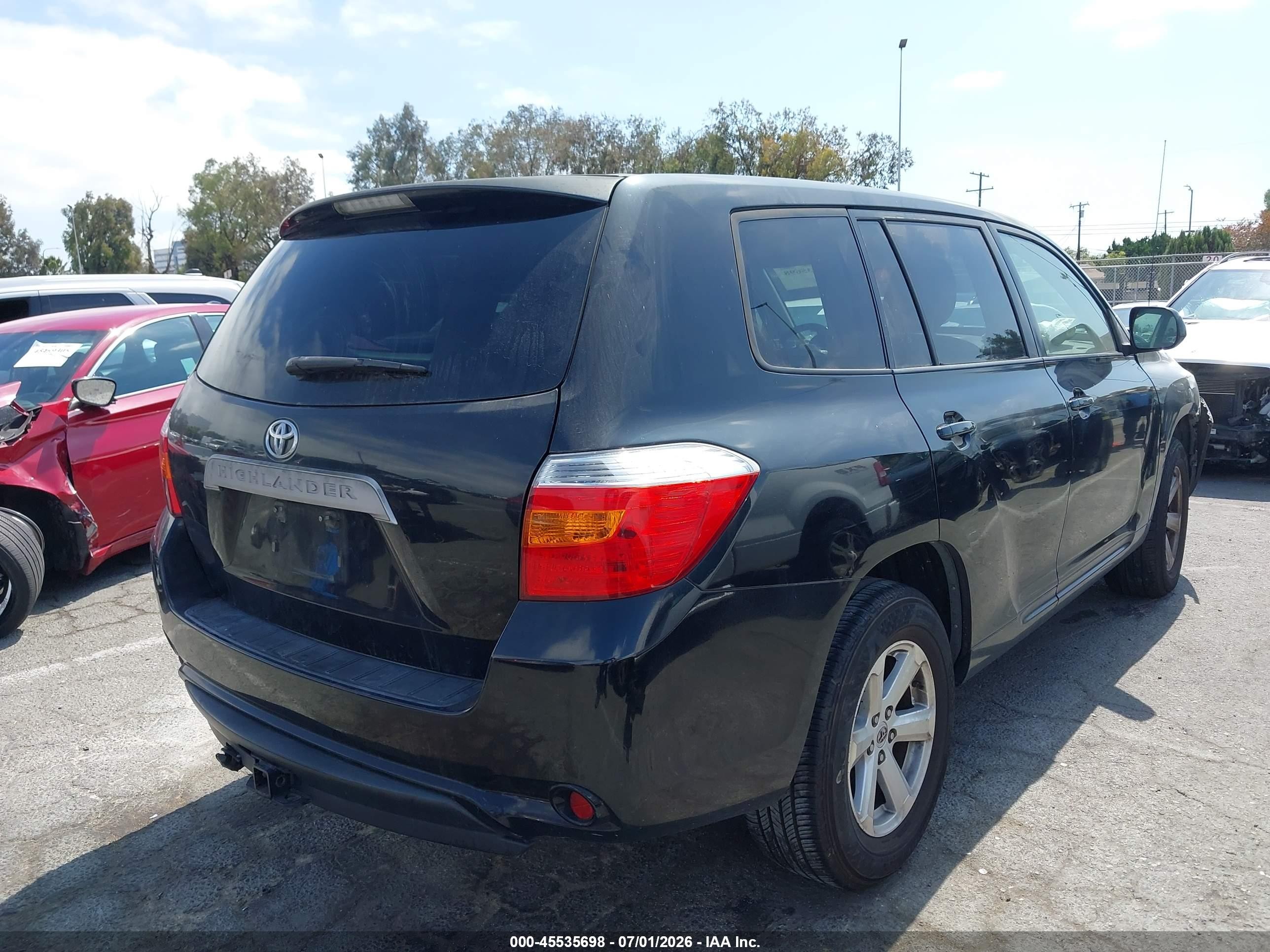 2009 Toyota Highlander   Черный vin: JTEDA41A292003265