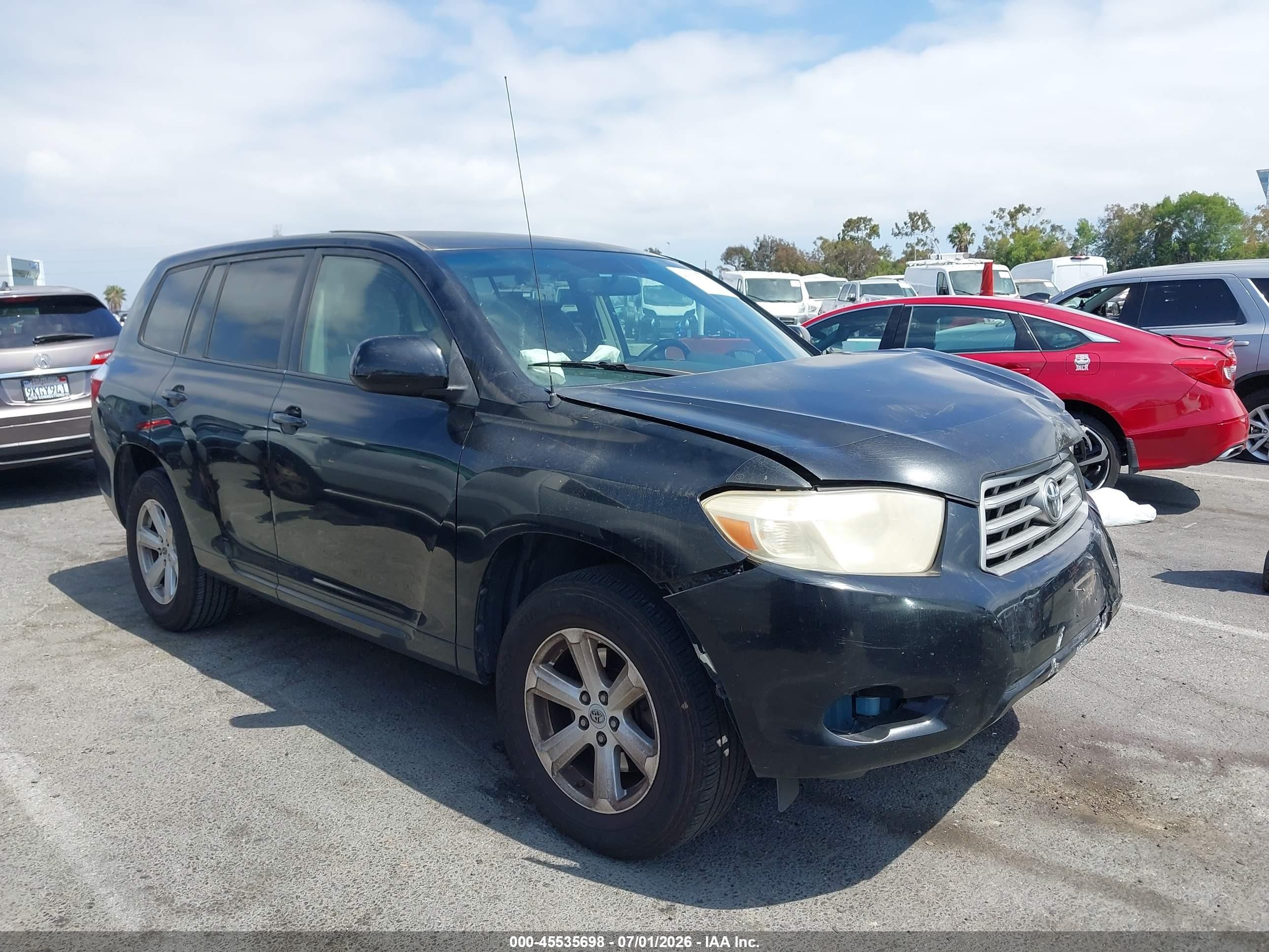 2009 Toyota Highlander   Black vin: JTEDA41A292003265