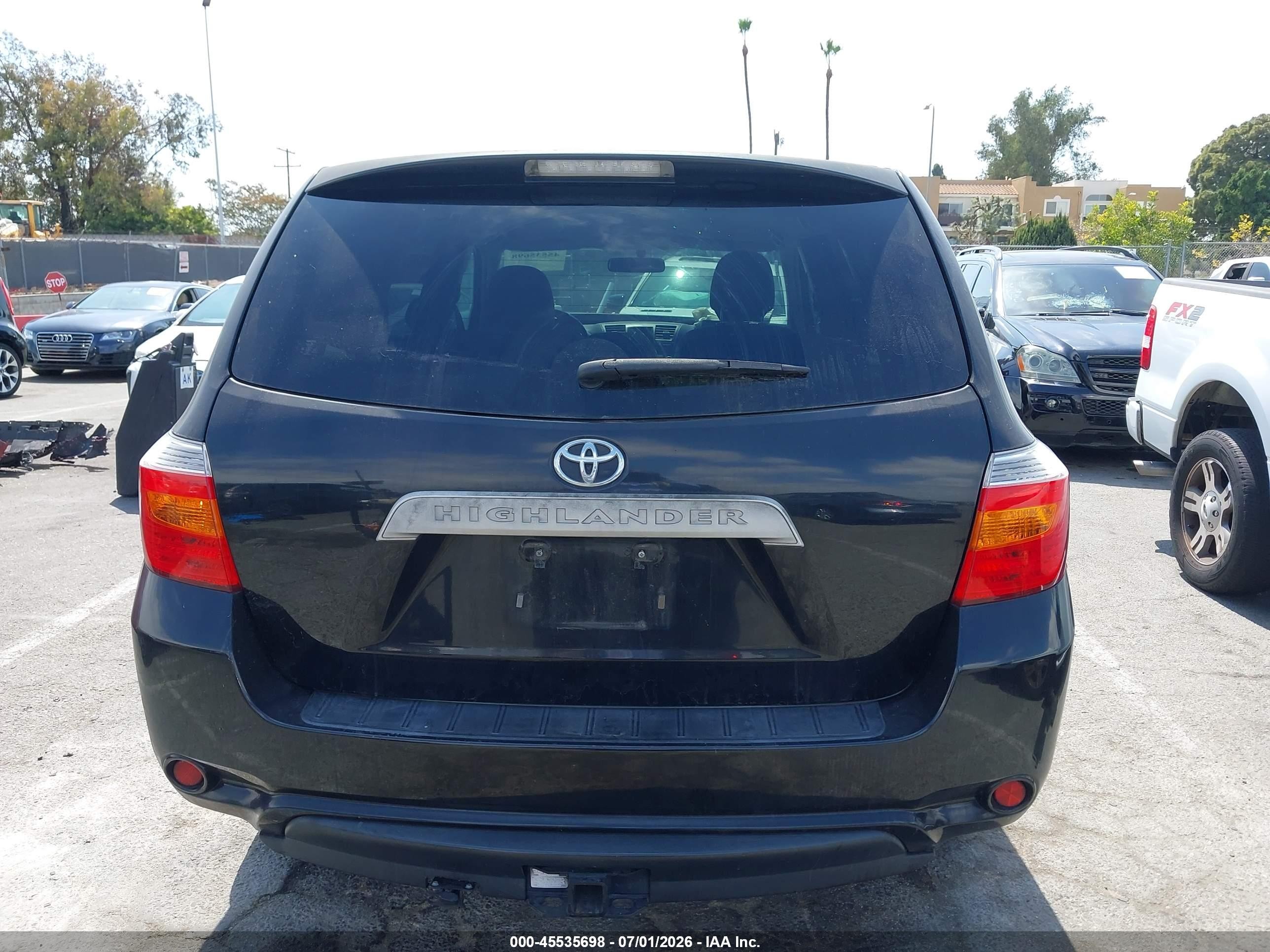 2009 Toyota Highlander   Черный vin: JTEDA41A292003265