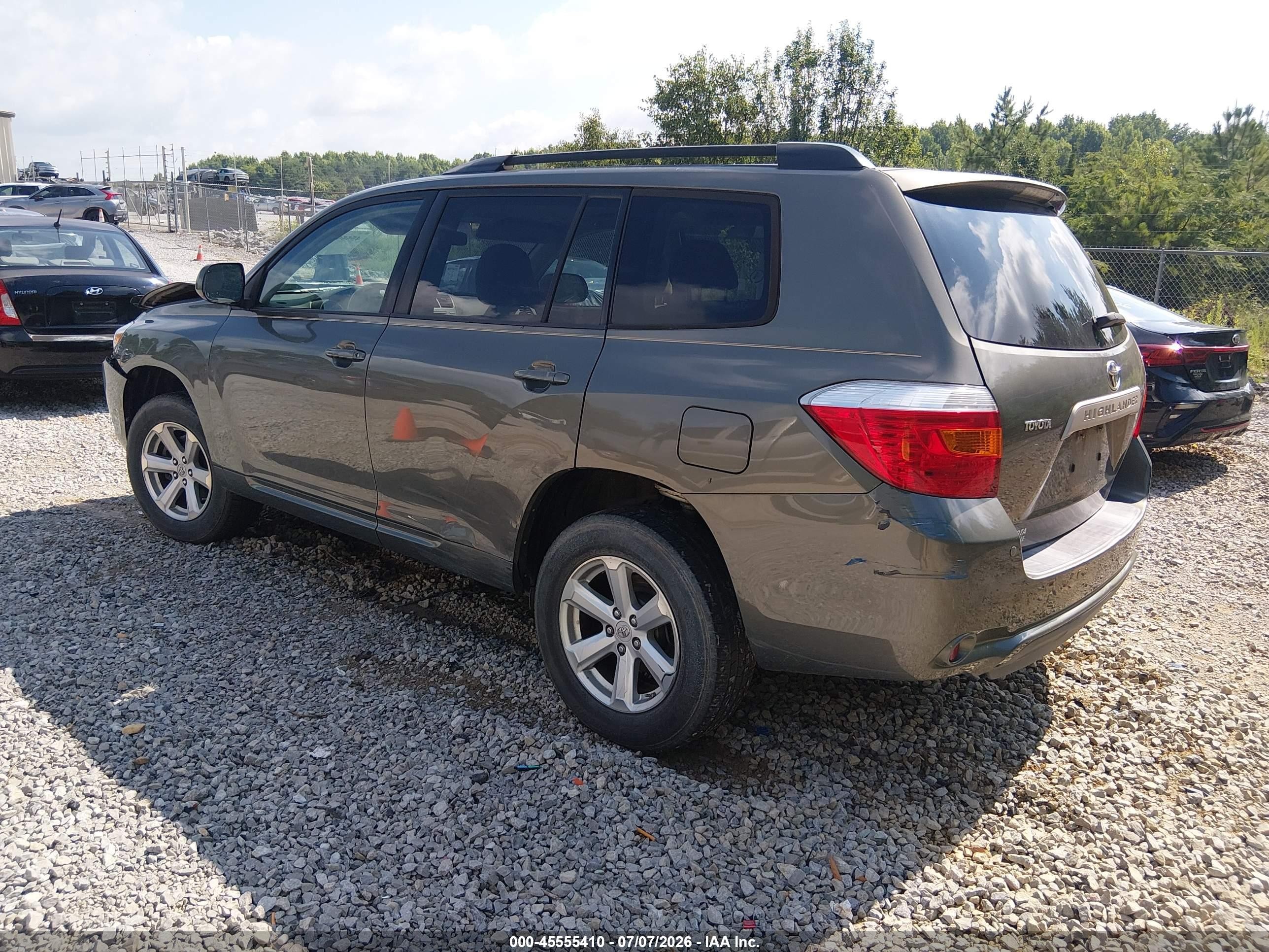 2009 Toyota Highlander   Green vin: JTEDA41A392005025