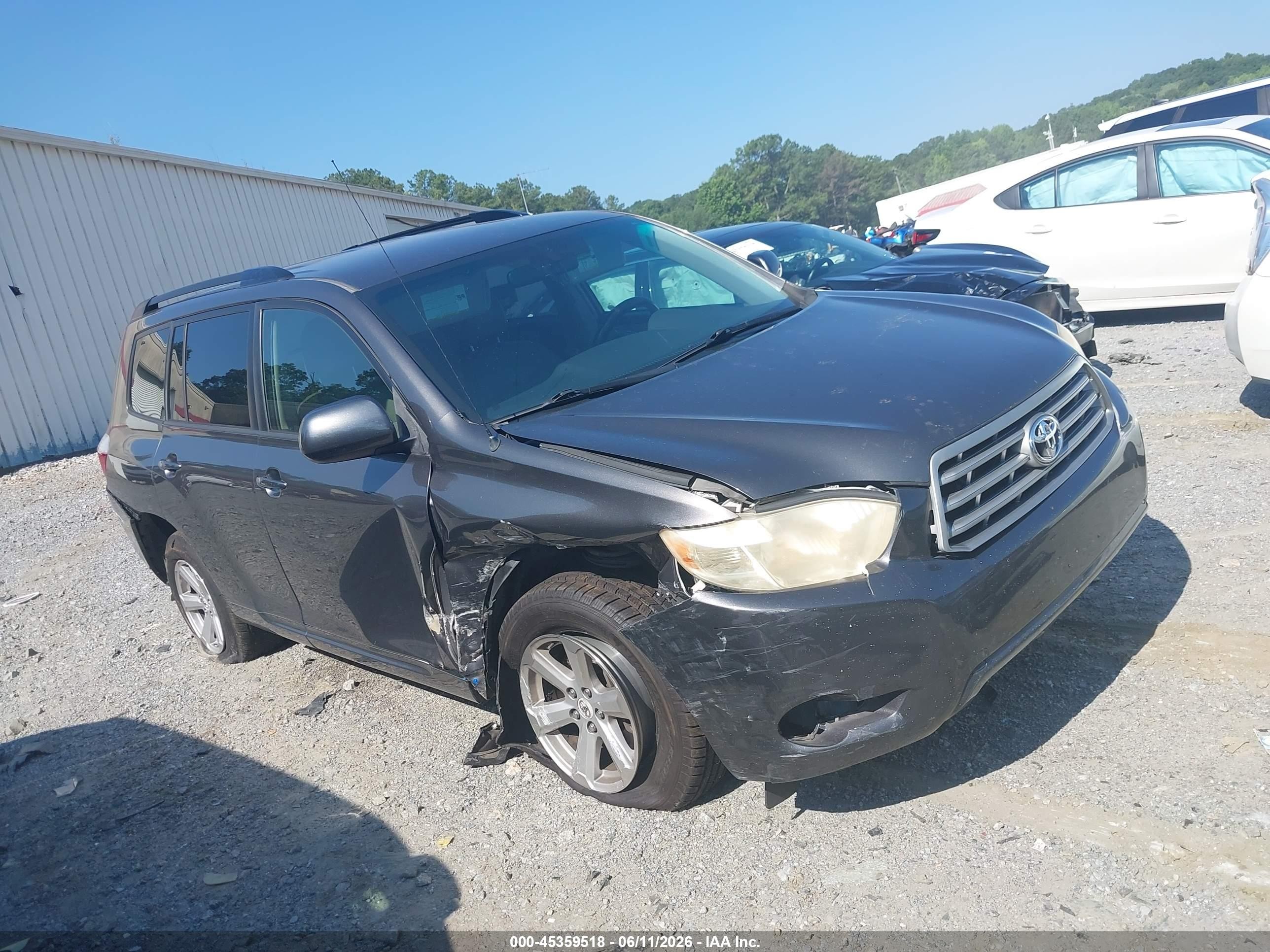 2009 Toyota Highlander   Gray vin: JTEDA41A392005557