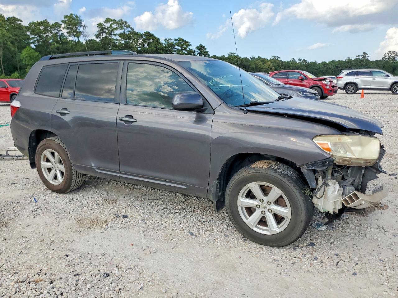 2009 Toyota Highlander Base Gray vin: JTEDA41A392005963