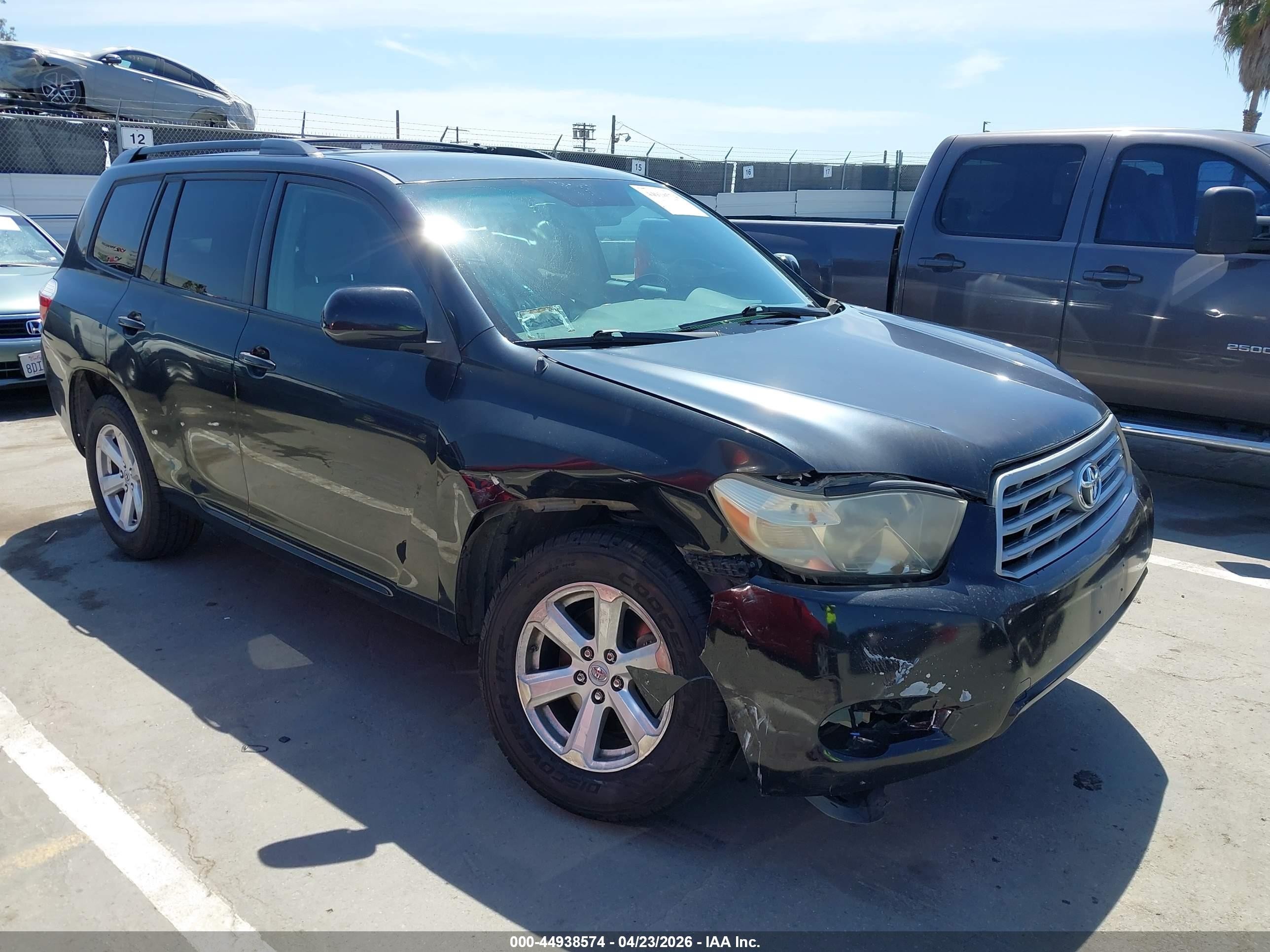 2009 Toyota Highlander   Black vin: JTEDA41A492005289