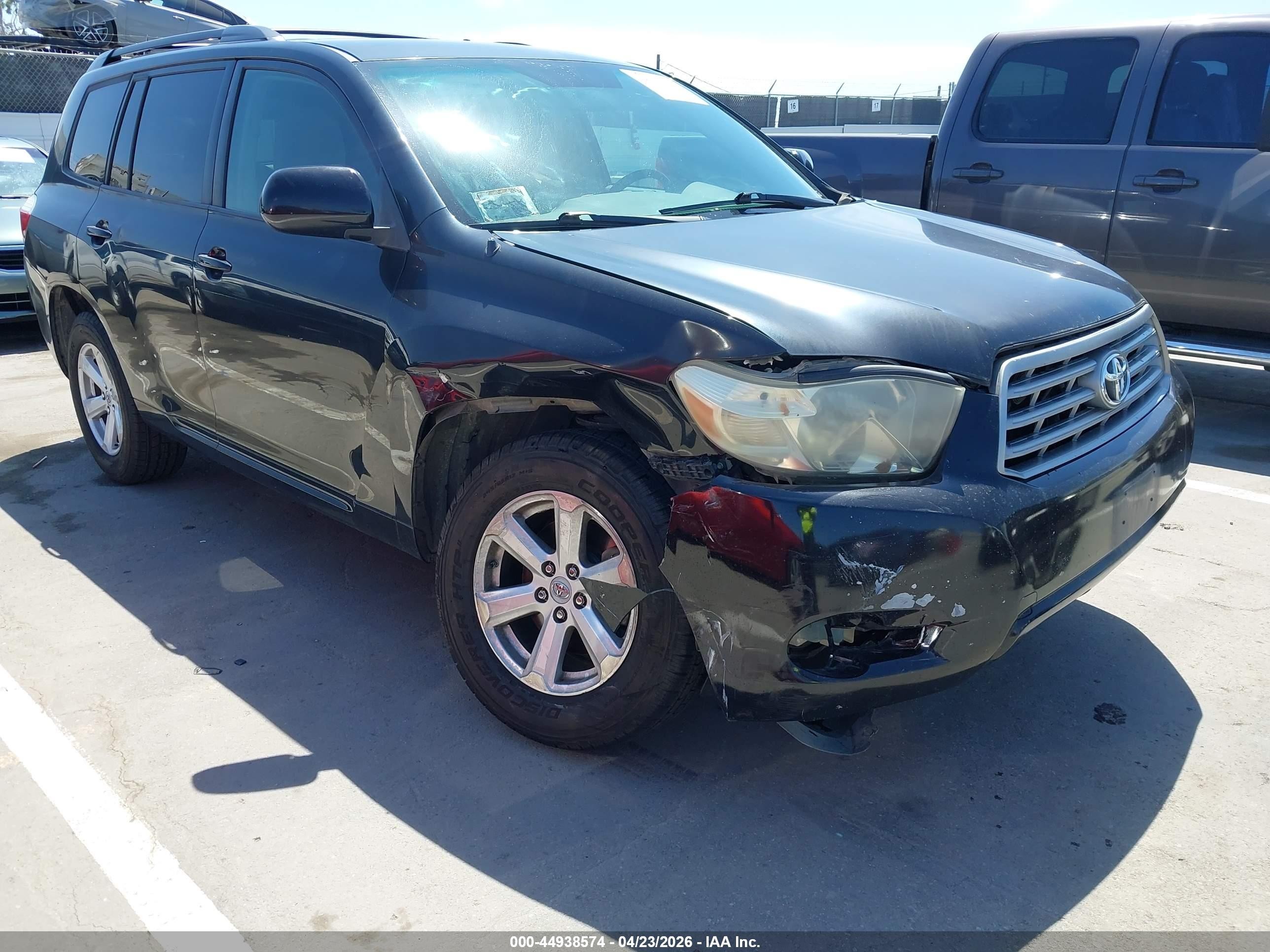 2009 Toyota Highlander   Black vin: JTEDA41A492005289