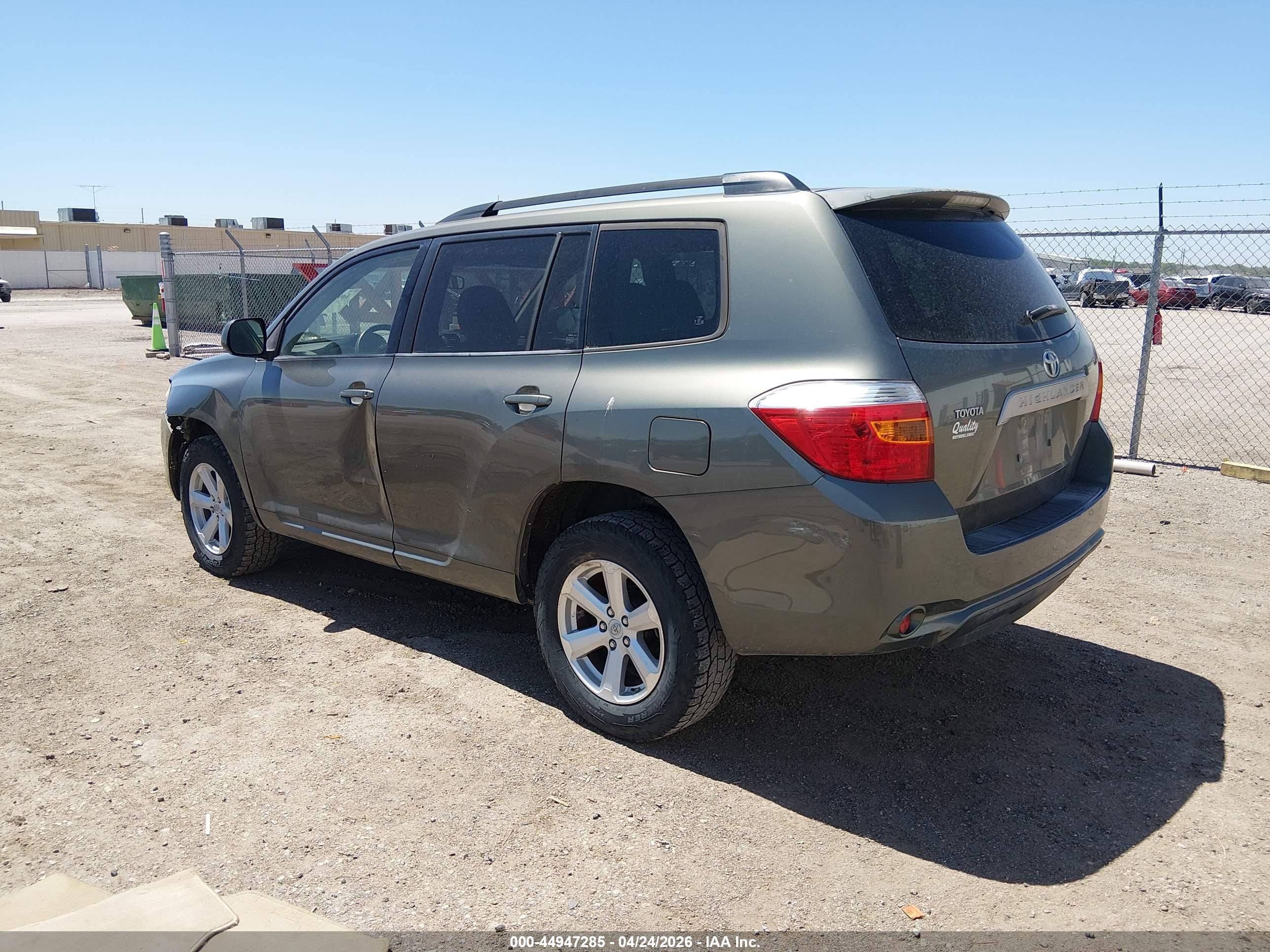 2009 Toyota Highlander   Gray vin: JTEDA41A592007889
