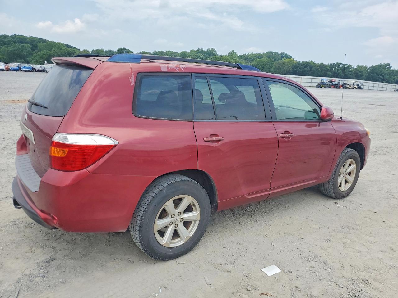 2009 Toyota Highlander Base Red vin: JTEDA41A792002841