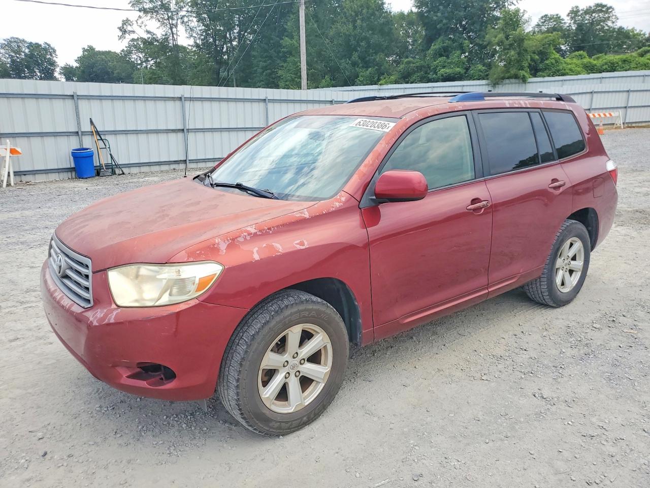 2009 Toyota Highlander Base Red vin: JTEDA41A792002841