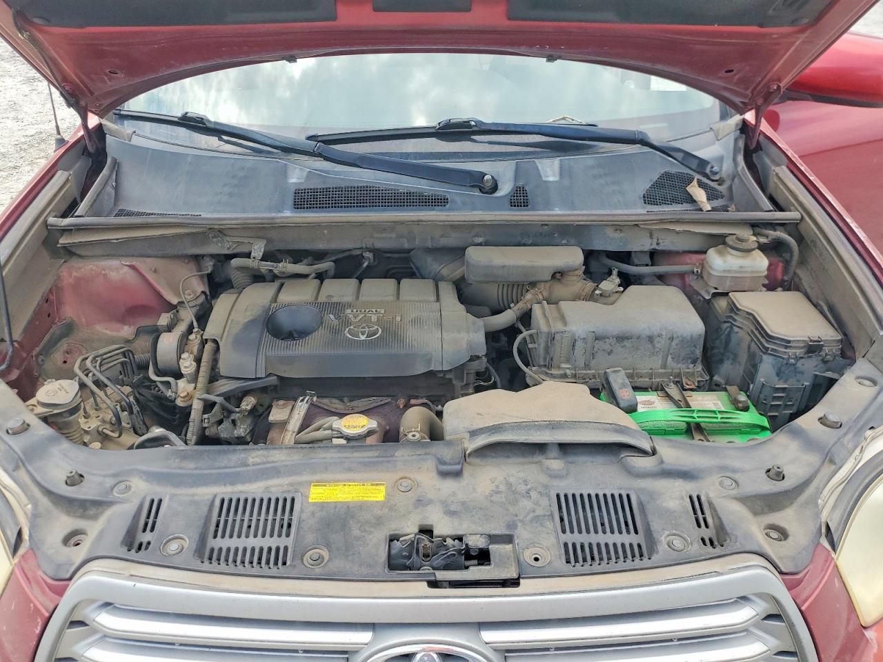 2009 Toyota Highlander Base Red vin: JTEDA41A792002841
