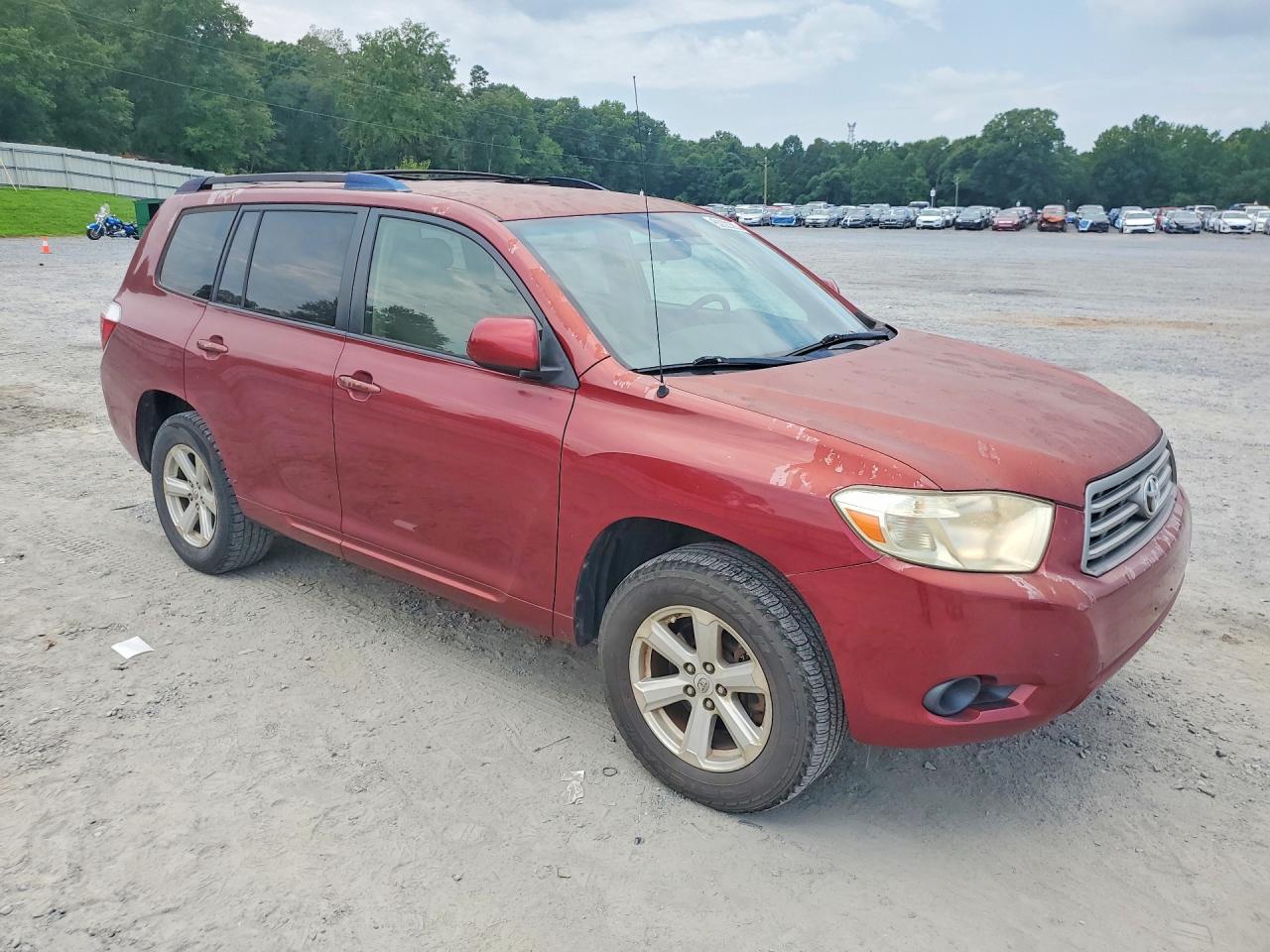 2009 Toyota Highlander Base Red vin: JTEDA41A792002841