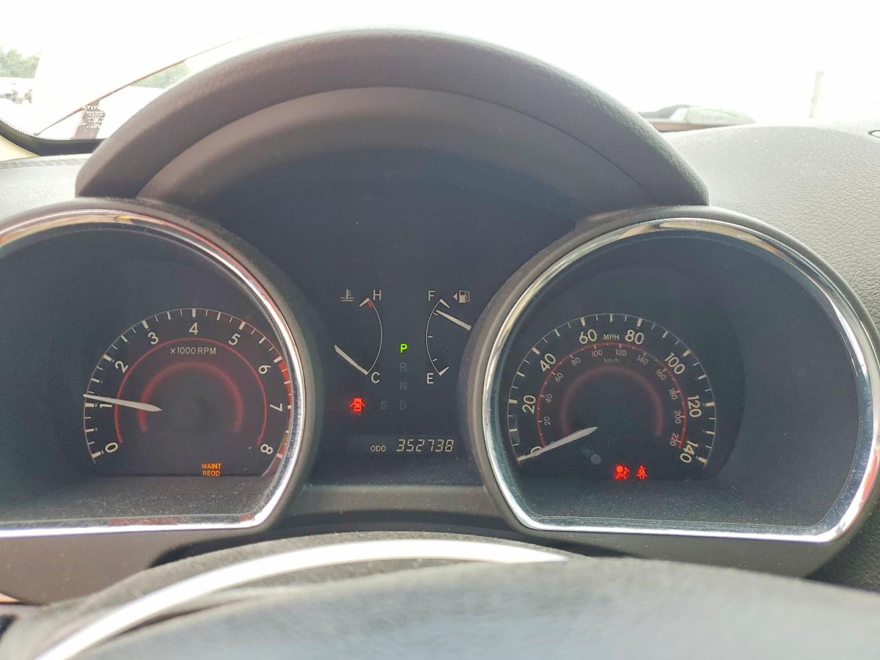 2009 Toyota Highlander Base Red vin: JTEDA41A792002841