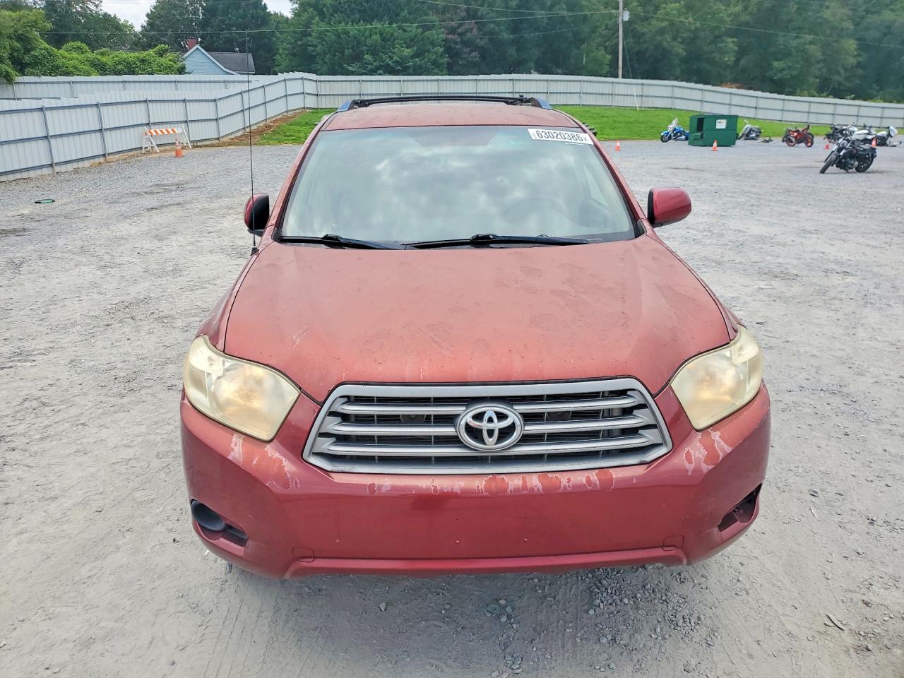 2009 Toyota Highlander Base Red vin: JTEDA41A792002841