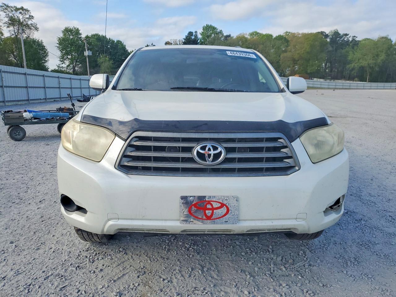 2009 Toyota Highlander Base White vin: JTEDA41AX92000260