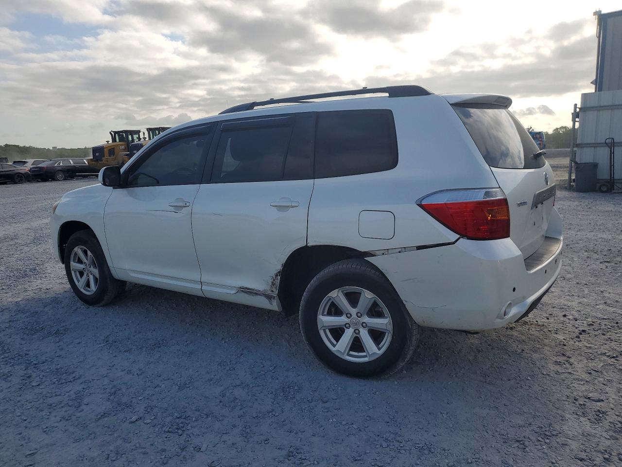 2009 Toyota Highlander Base White vin: JTEDA41AX92000260
