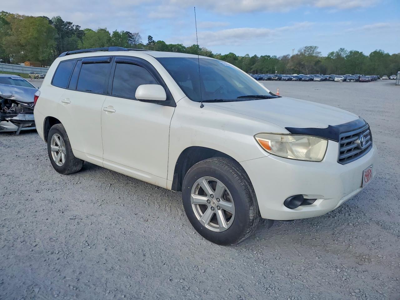 2009 Toyota Highlander Base White vin: JTEDA41AX92000260