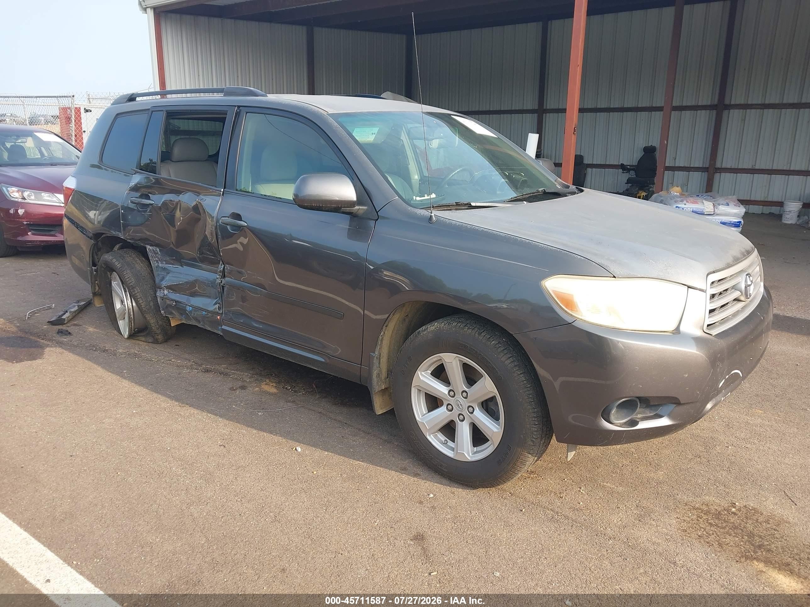 2009 Toyota Highlander   Серый vin: JTEDA41AX92003904