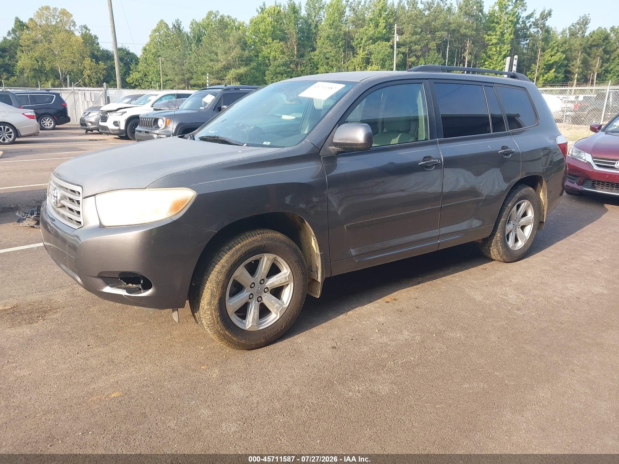2009 Toyota Highlander   Серый vin: JTEDA41AX92003904