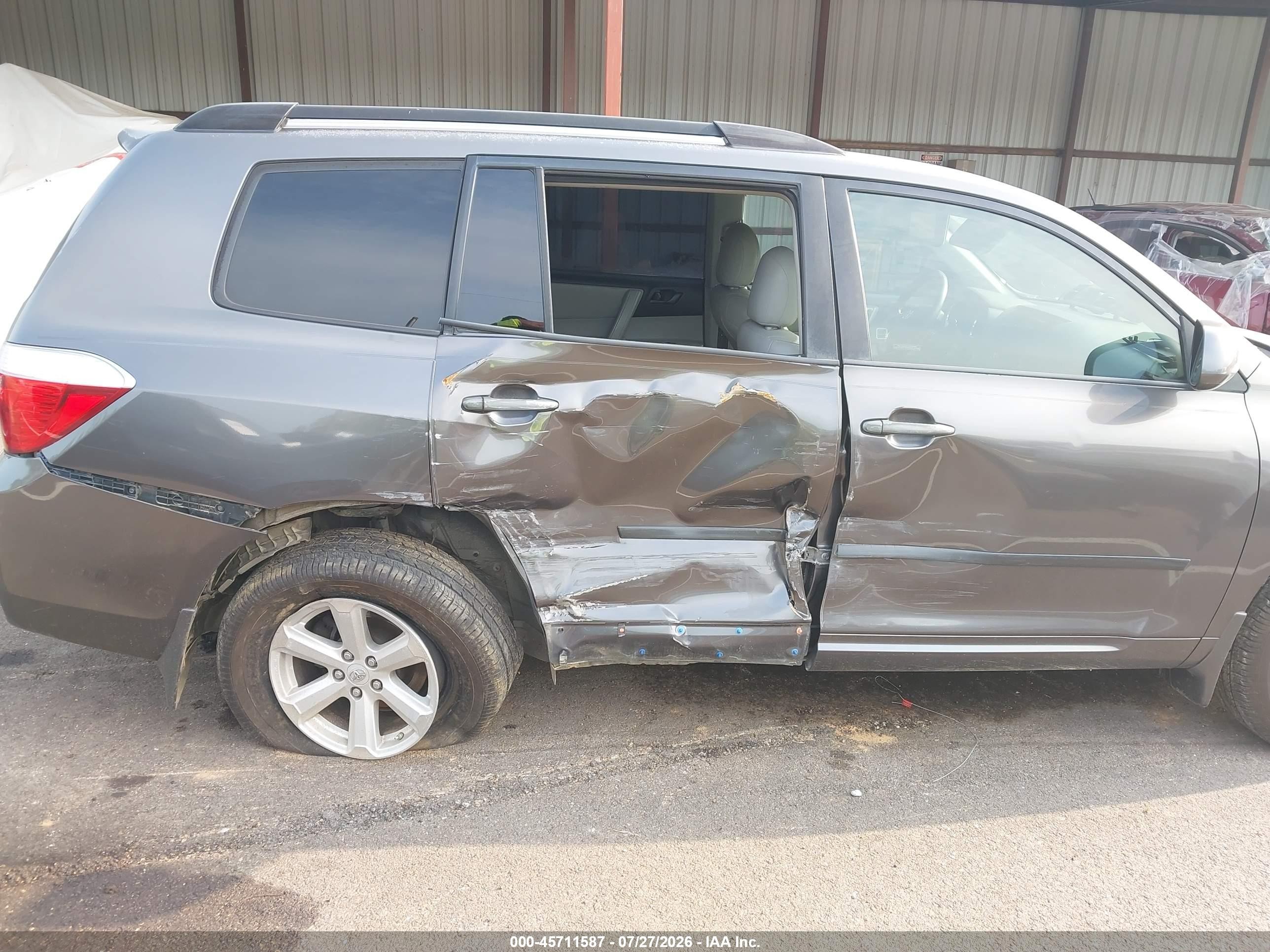 2009 Toyota Highlander   Серый vin: JTEDA41AX92003904