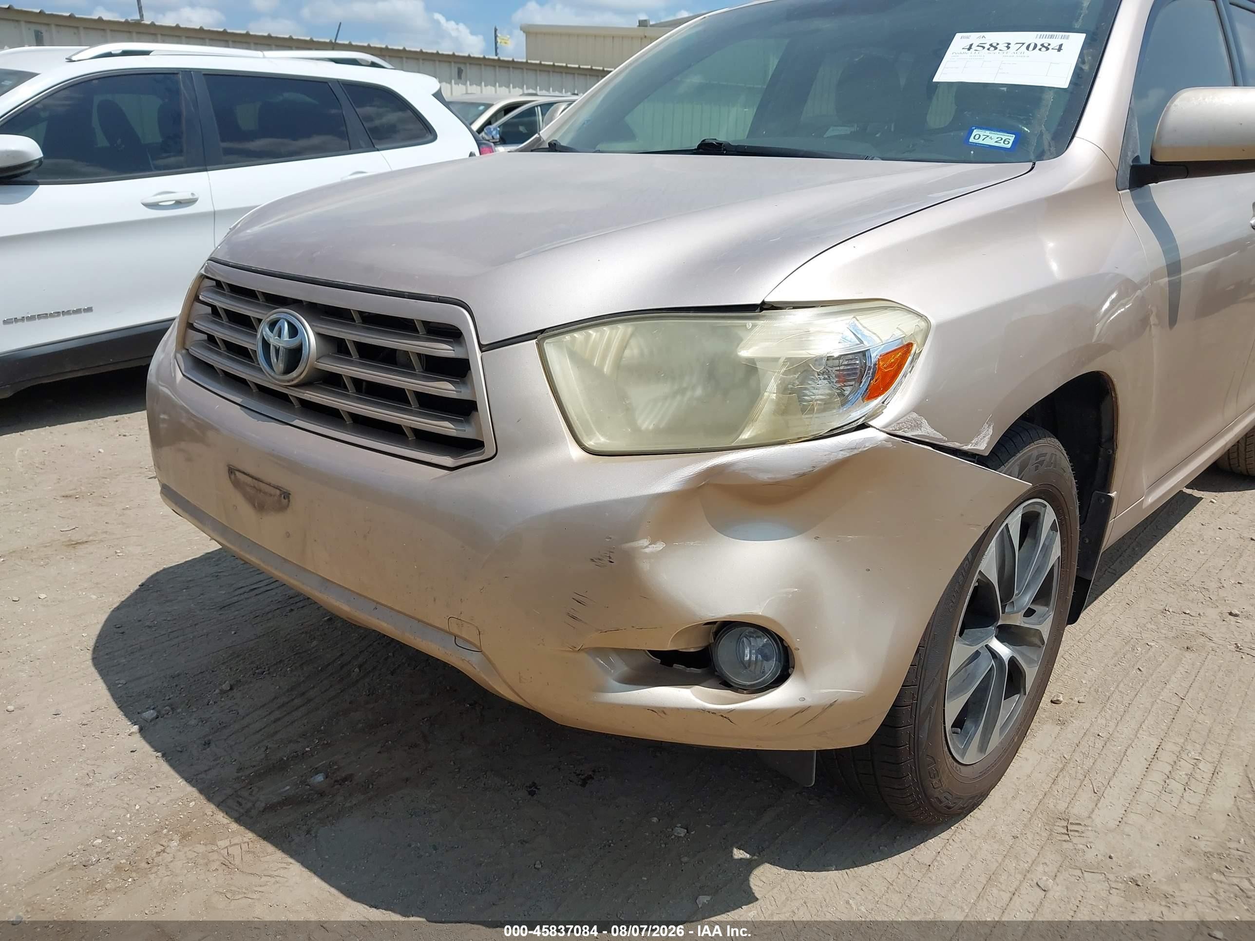 2009 Toyota Highlander   Gold vin: JTEDA41AX92004843