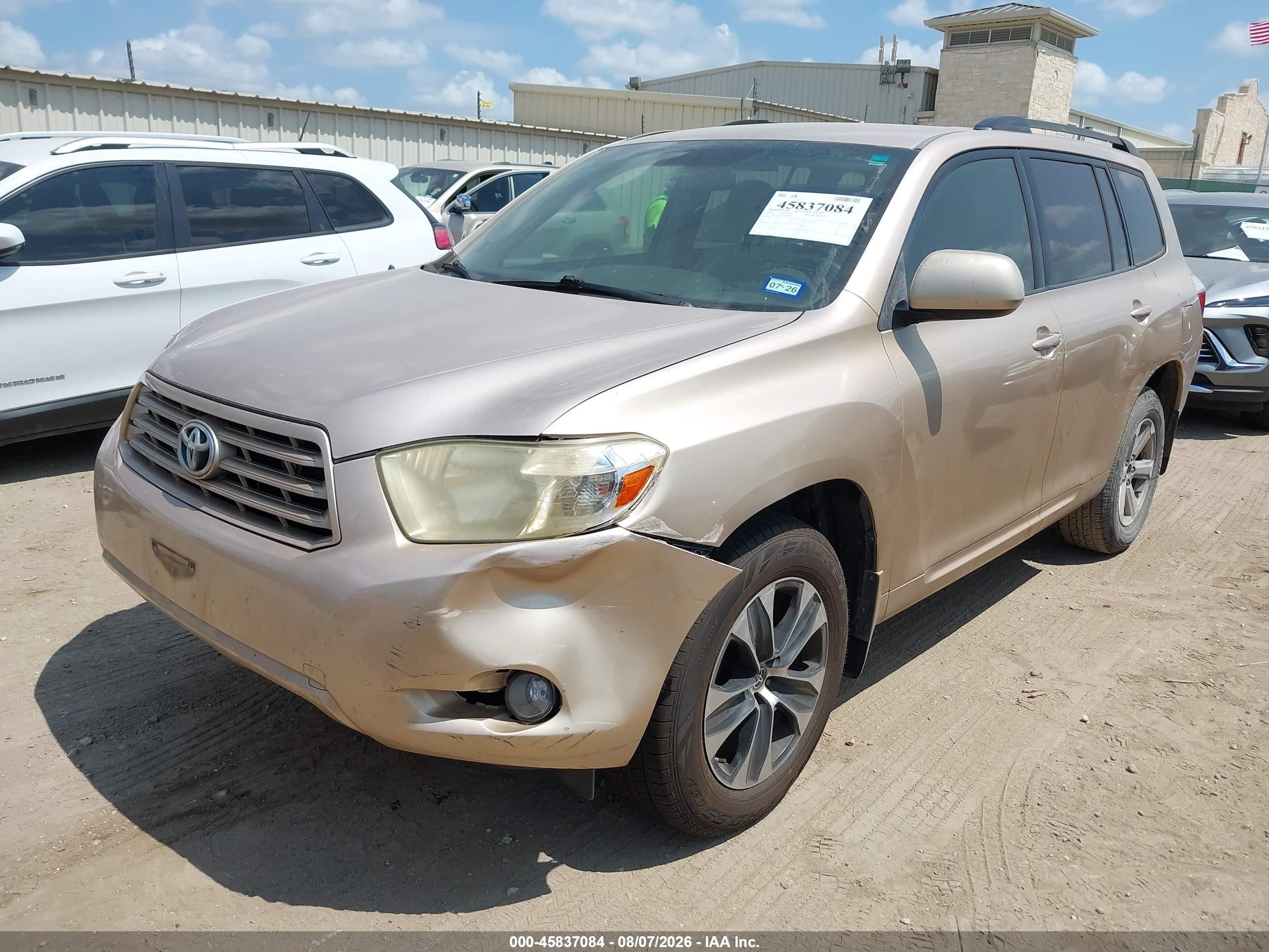 2009 Toyota Highlander   Gold vin: JTEDA41AX92004843