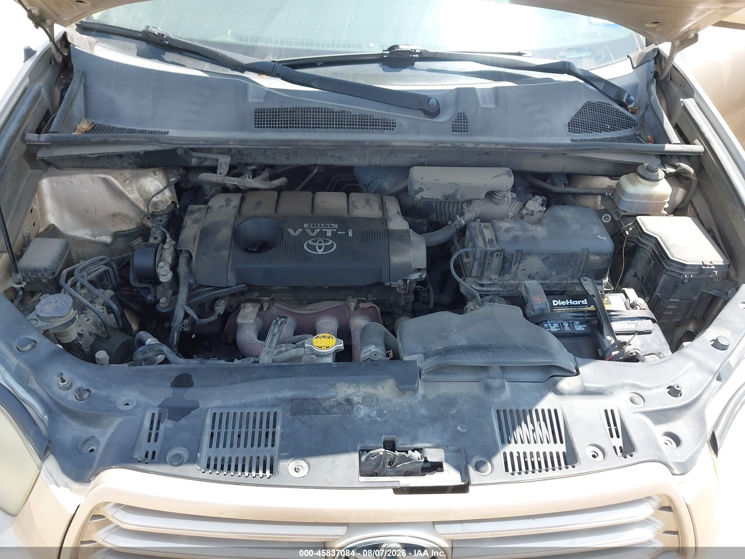 2009 Toyota Highlander   Gold vin: JTEDA41AX92004843