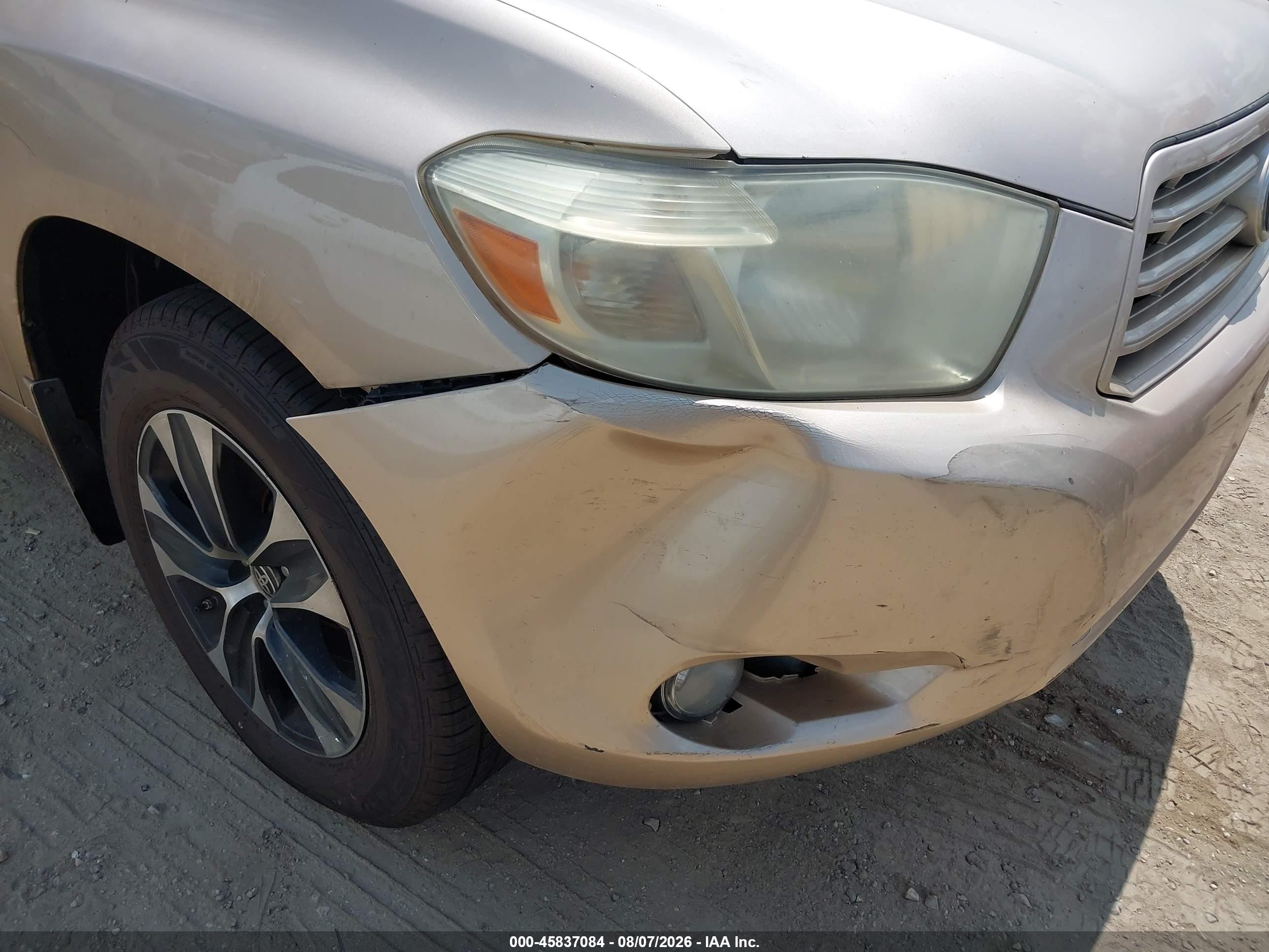 2009 Toyota Highlander   Gold vin: JTEDA41AX92004843