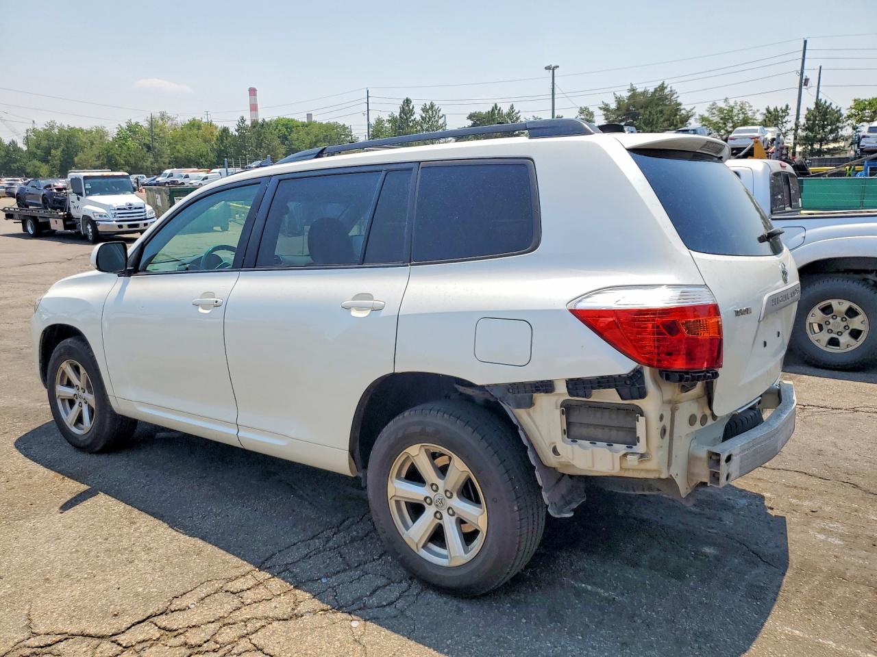 2009 Toyota Highlander Base White vin: JTEDA41AX92005247