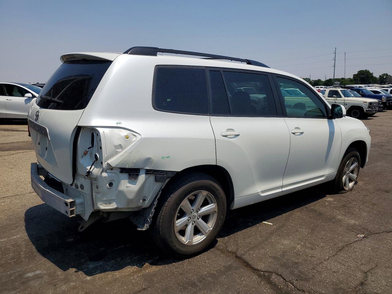 2009 Toyota Highlander Base White vin: JTEDA41AX92005247