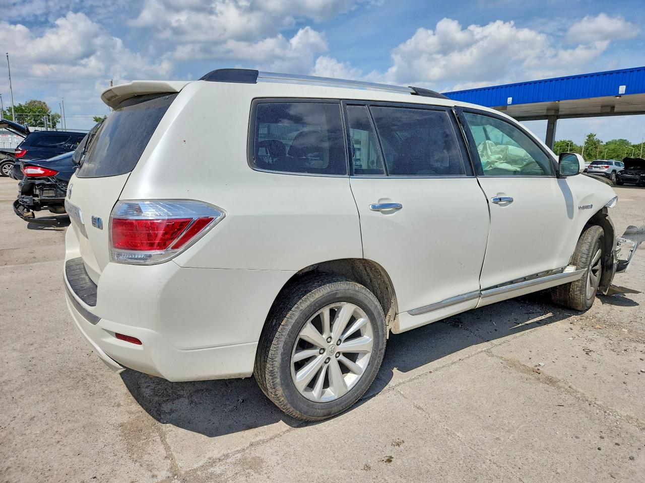 2011 Toyota Highlander Hybrid Limited White vin: JTEDC3EH0B2000141