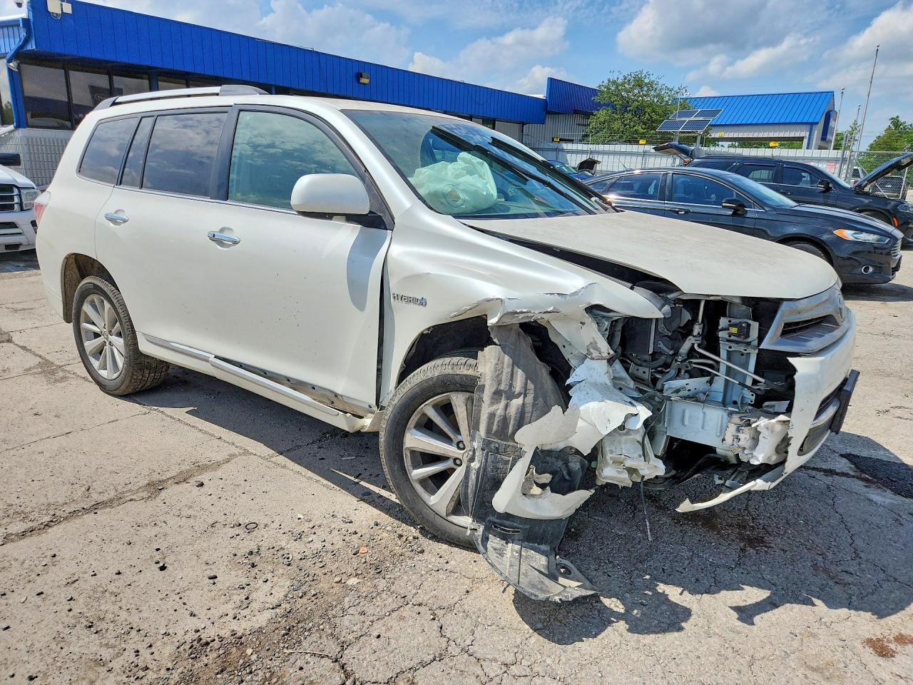 2011 Toyota Highlander Hybrid Limited White vin: JTEDC3EH0B2000141