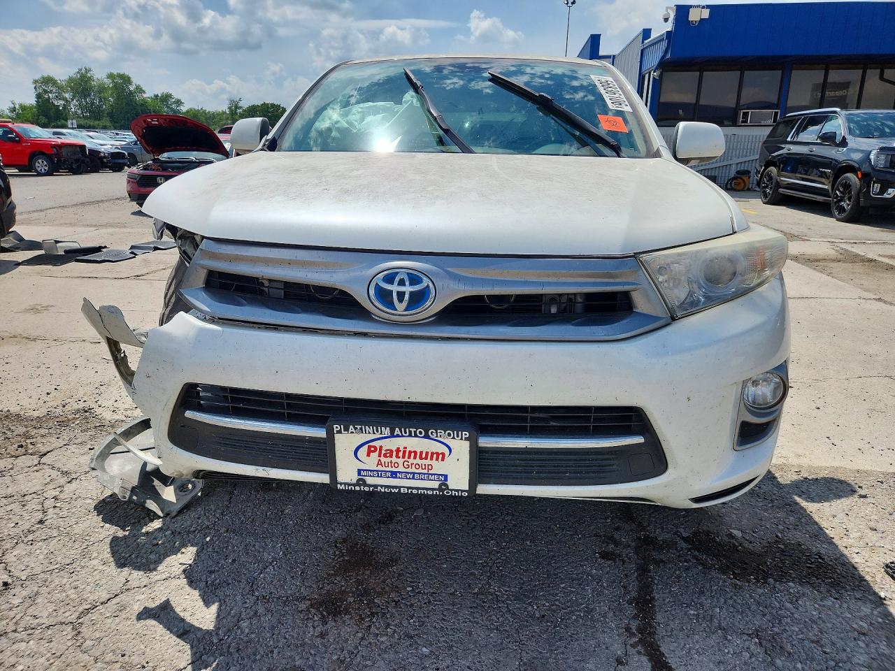 2011 Toyota Highlander Hybrid Limited White vin: JTEDC3EH0B2000141