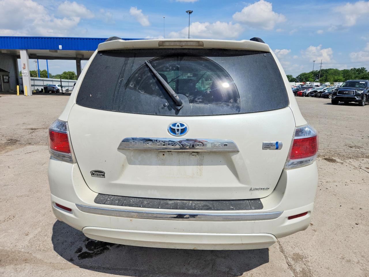 2011 Toyota Highlander Hybrid Limited White vin: JTEDC3EH0B2000141