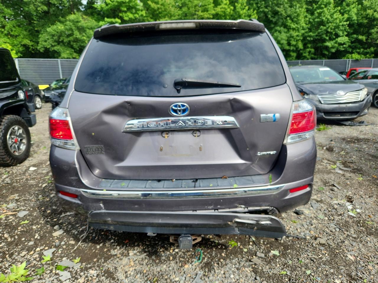 2012 Toyota Highlander Hybrid Limited Gray vin: JTEDC3EH0C2004207