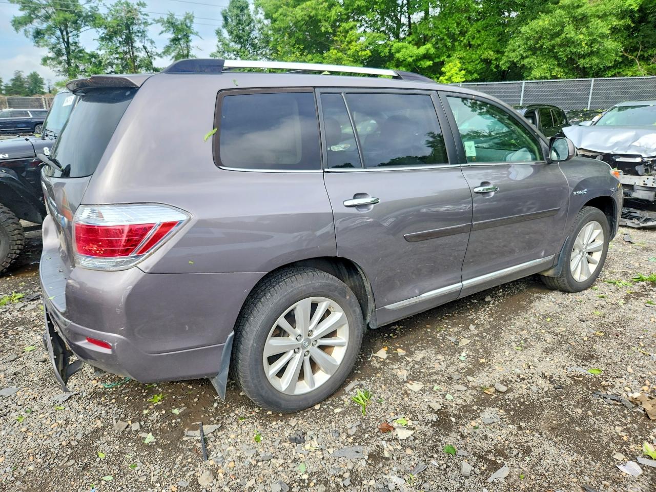 2012 Toyota Highlander Hybrid Limited Gray vin: JTEDC3EH0C2004207