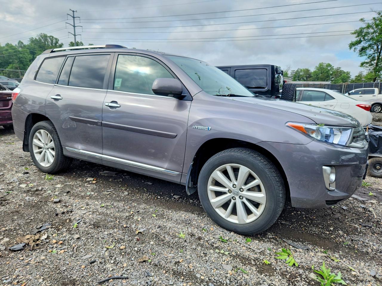 2012 Toyota Highlander Hybrid Limited Gray vin: JTEDC3EH0C2004207