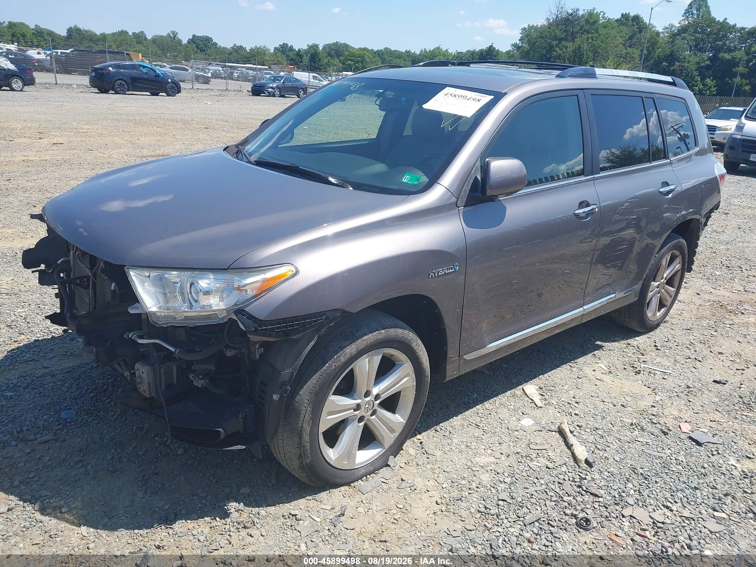 2012 Toyota Highlander Hybrid Limited V6 Gray vin: JTEDC3EH0C2009164