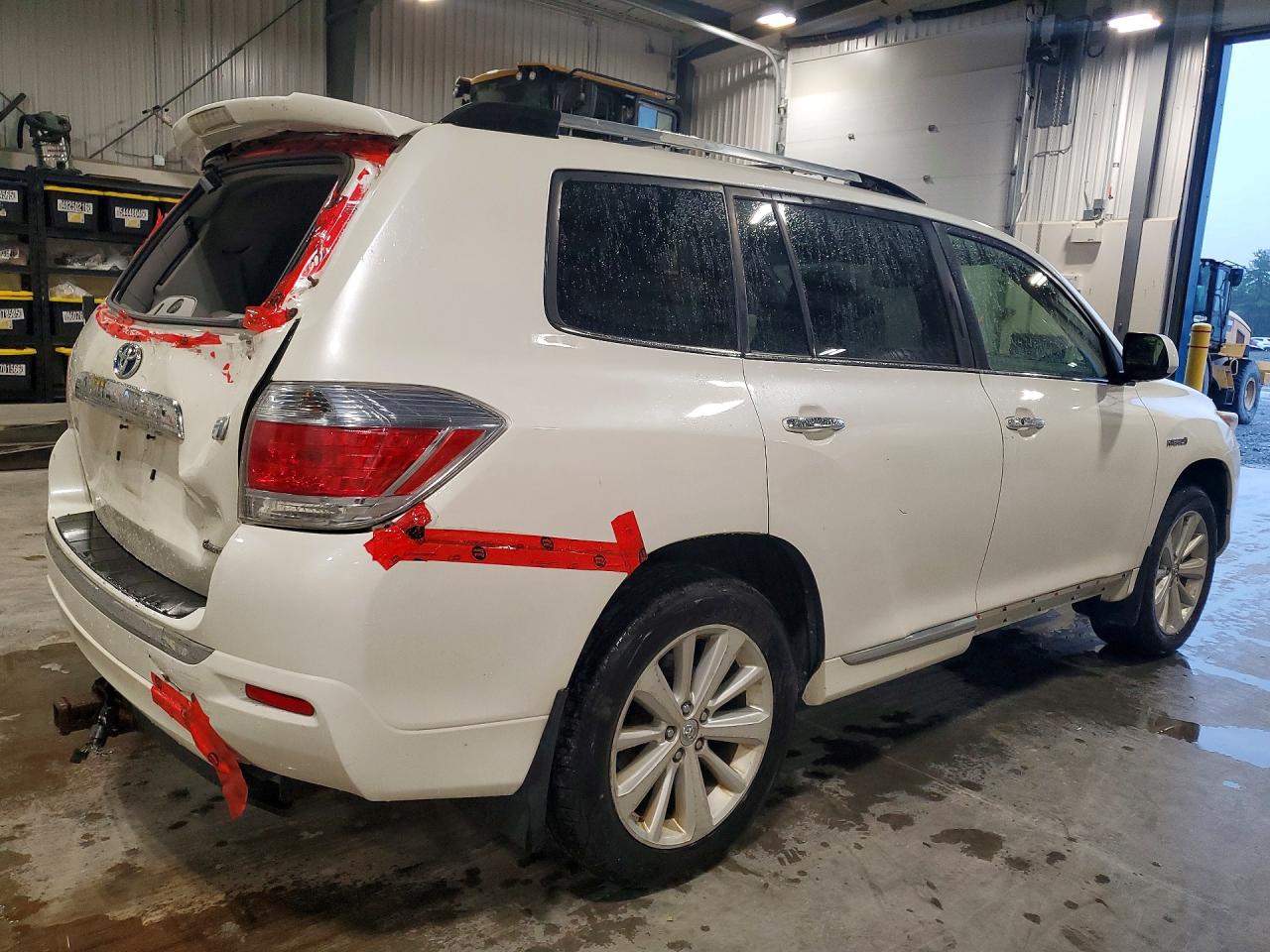 2012 Toyota Highlander Hybrid Limited White vin: JTEDC3EH0C2010749