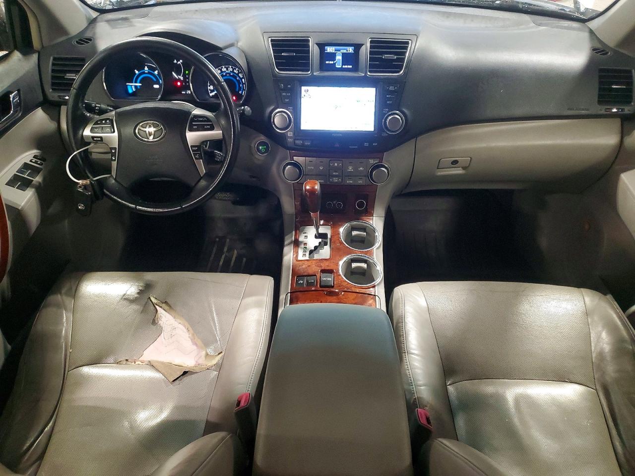 2012 Toyota Highlander Hybrid Limited White vin: JTEDC3EH0C2010749