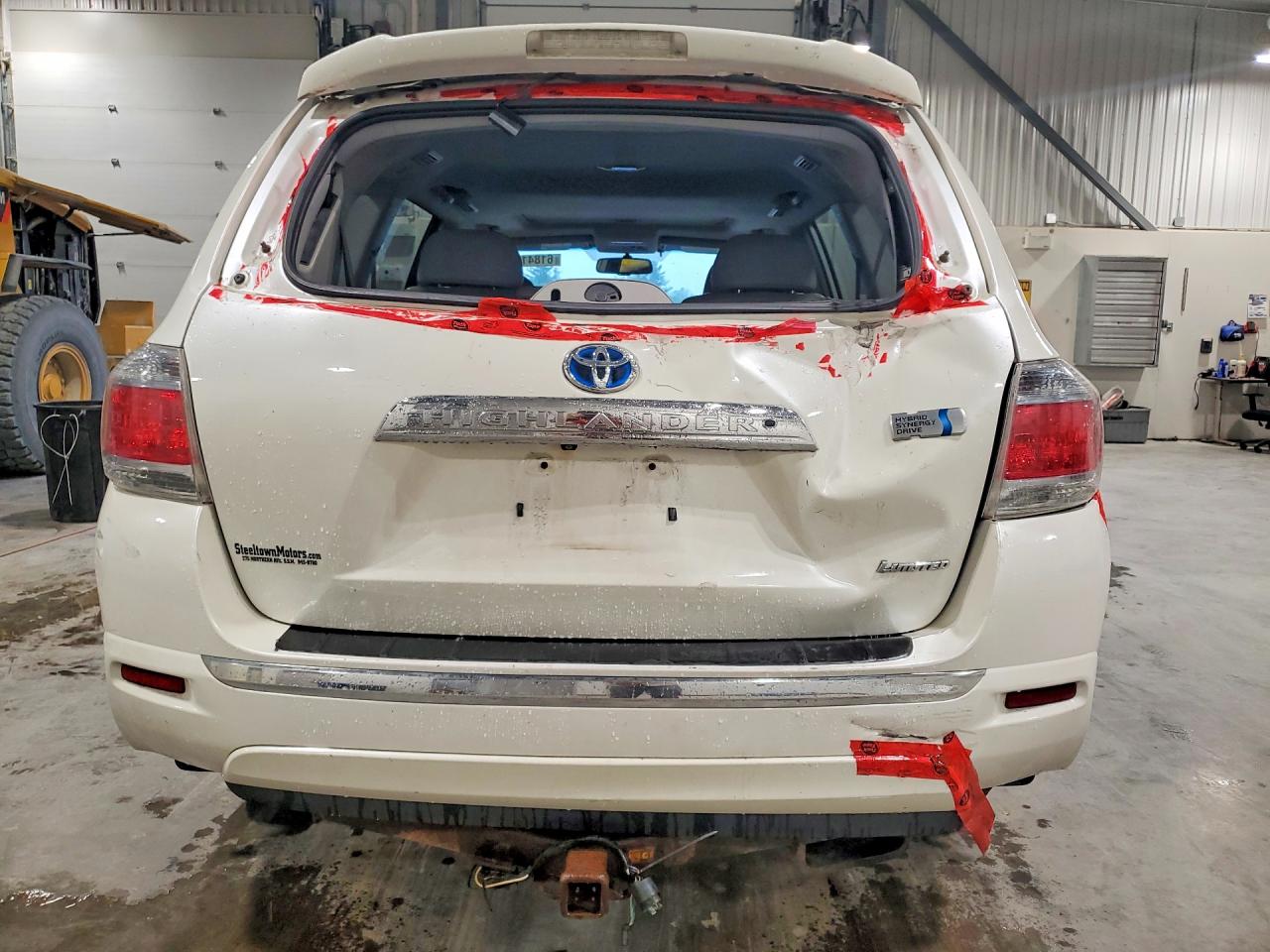 2012 Toyota Highlander Hybrid Limited White vin: JTEDC3EH0C2010749