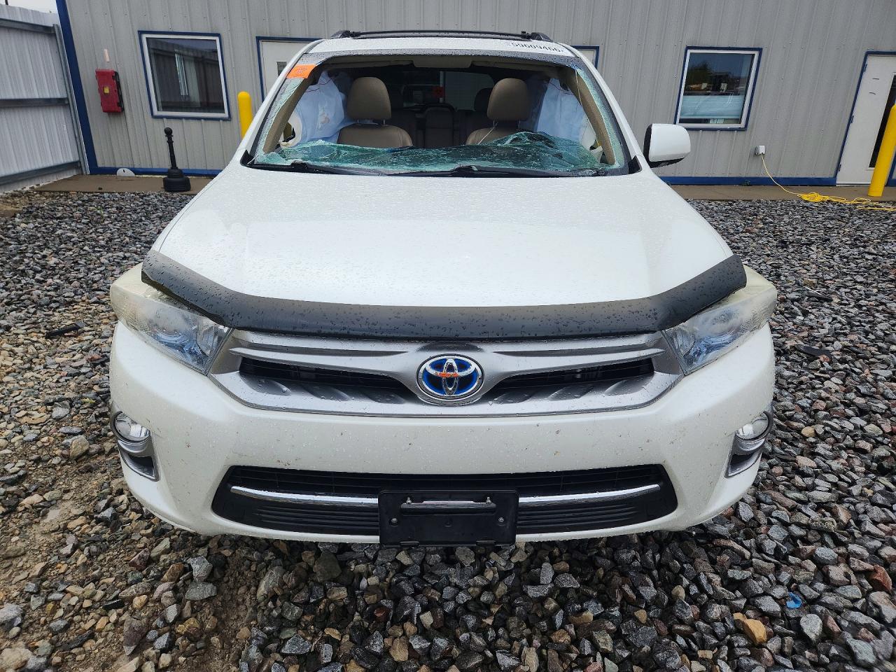 2013 Toyota Highlander Hybrid Limited White vin: JTEDC3EH0D2015676