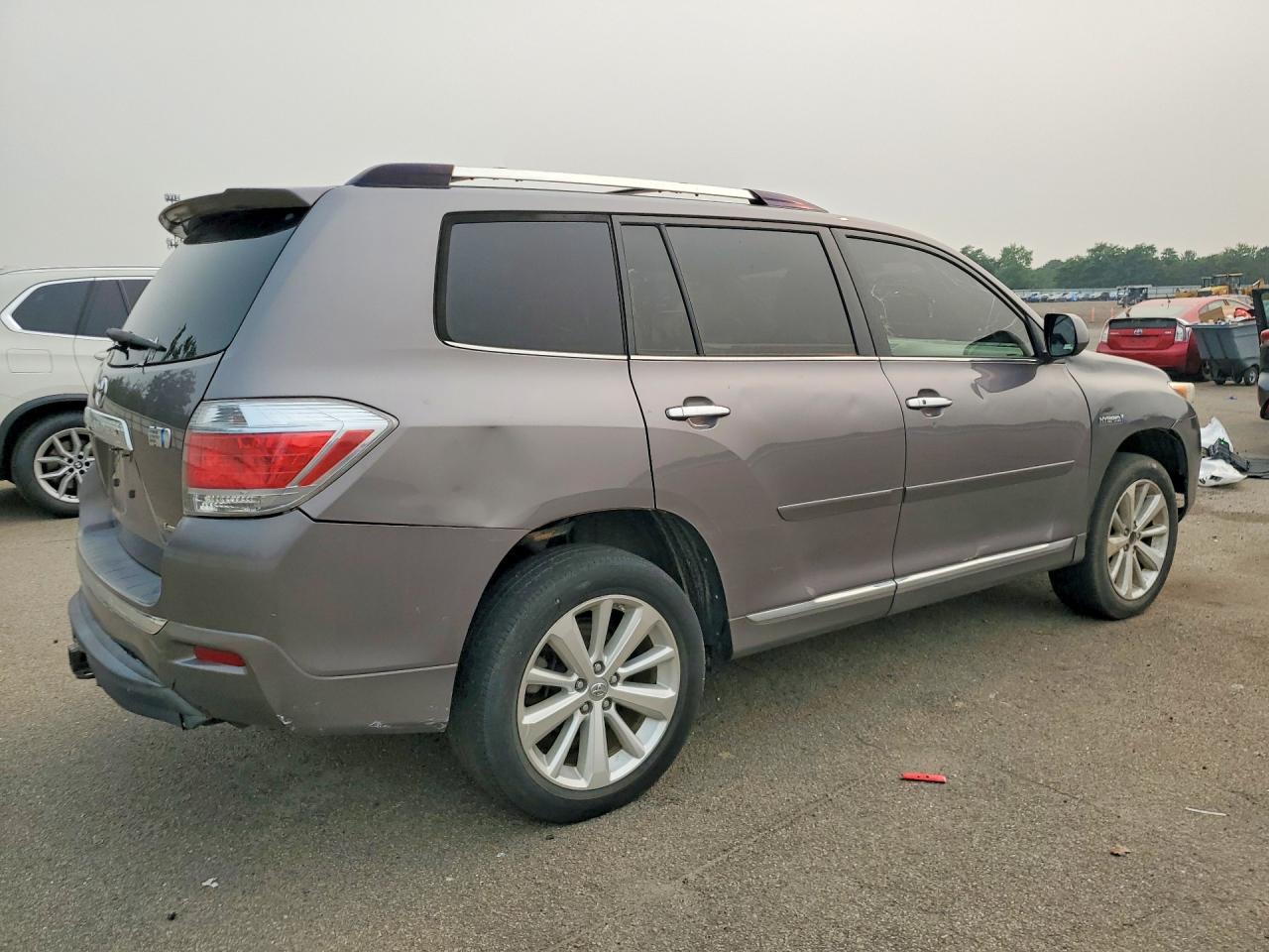 2013 Toyota Highlander Hybrid Limited Серый vin: JTEDC3EH1D2016951