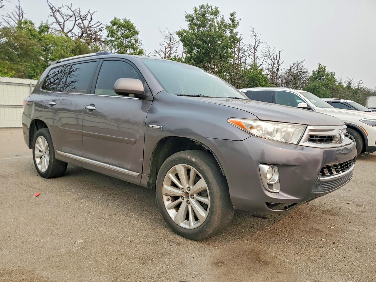 2013 Toyota Highlander Hybrid Limited Серый vin: JTEDC3EH1D2016951