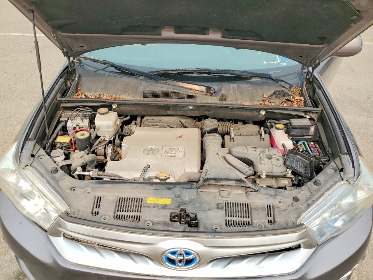 2013 Toyota Highlander Hybrid Limited Серый vin: JTEDC3EH1D2016951